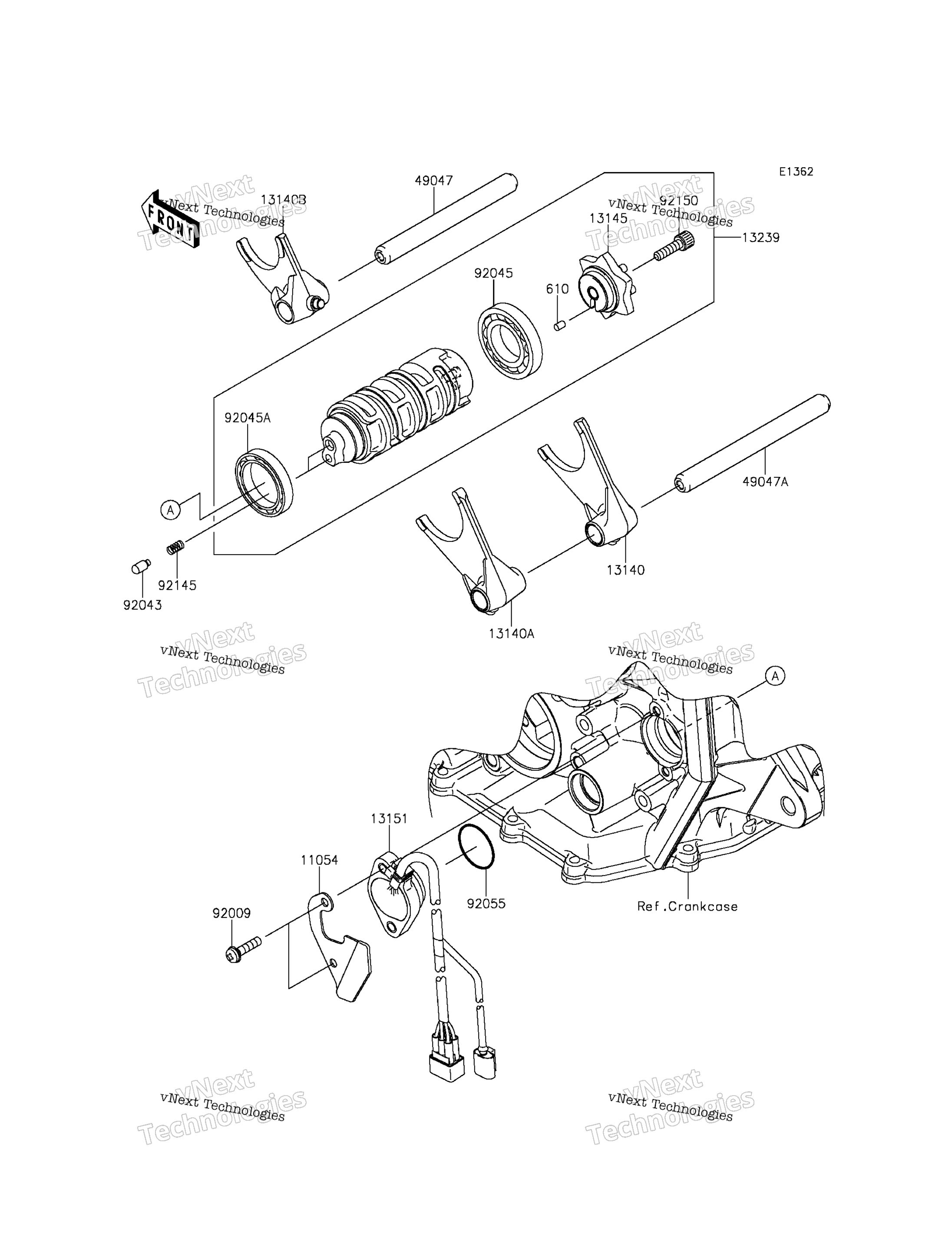 передача Change Drum / Shift Fork(S)