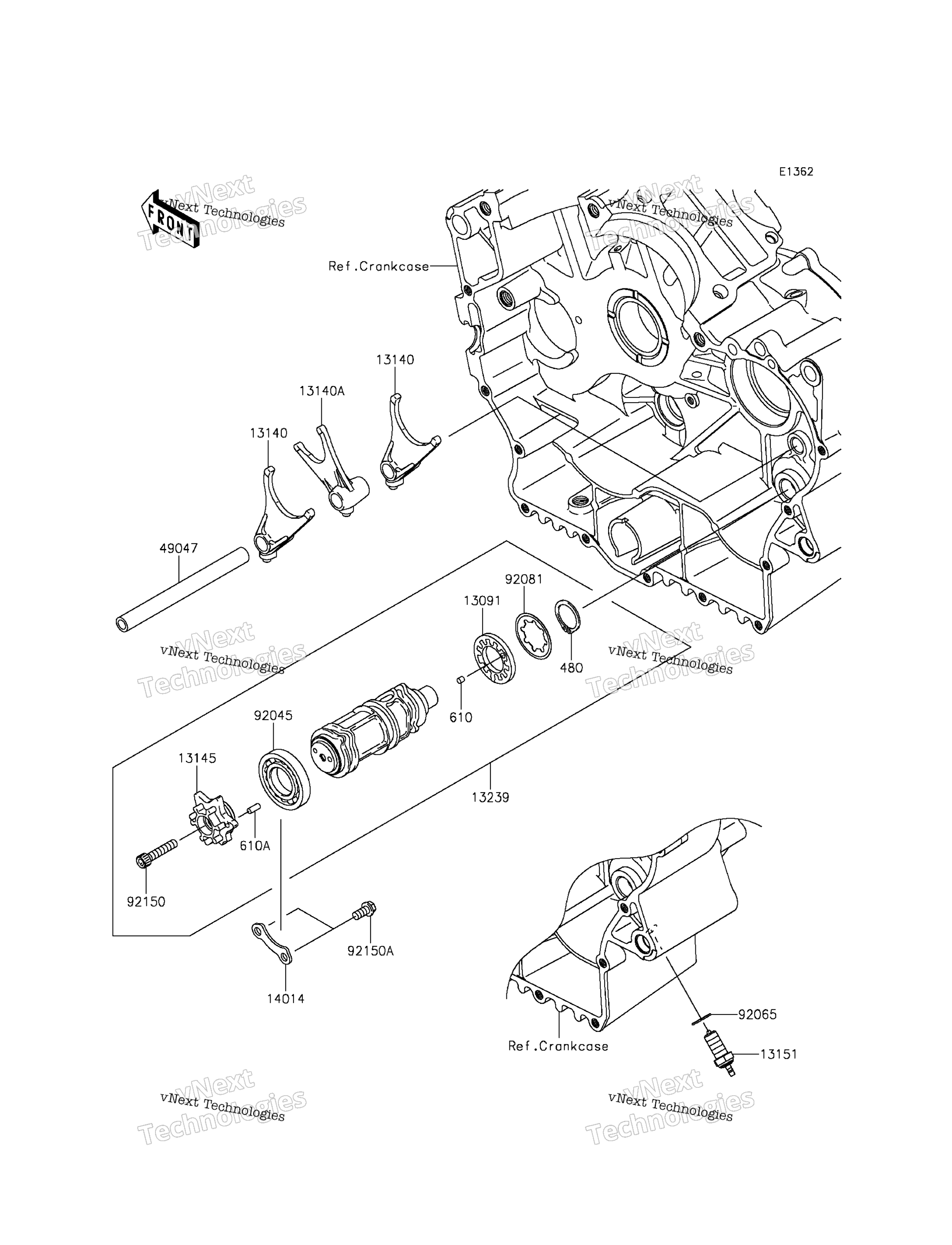 передача Change Drum / Shift Fork(S)