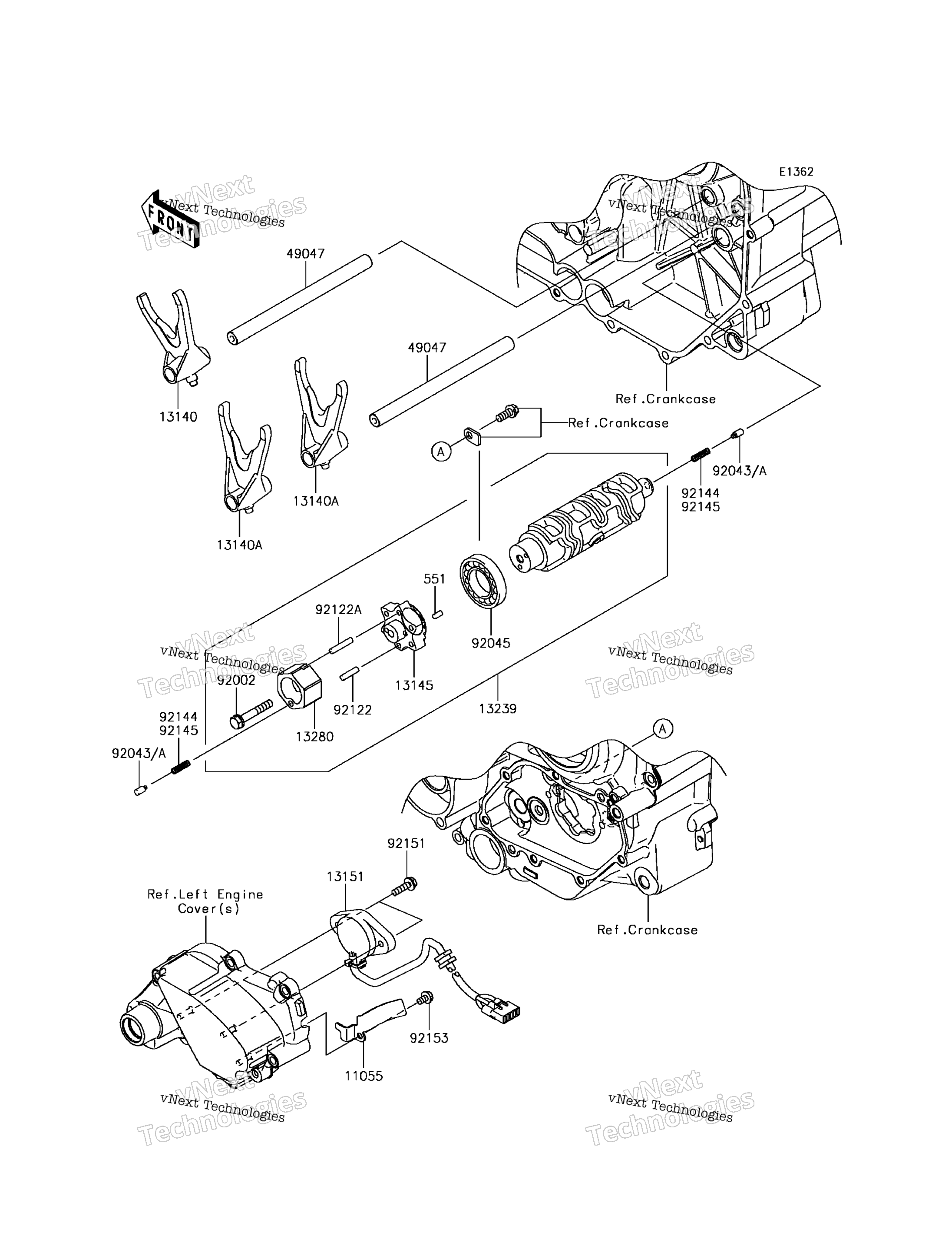 передача Change Drum / Shift Fork(S)