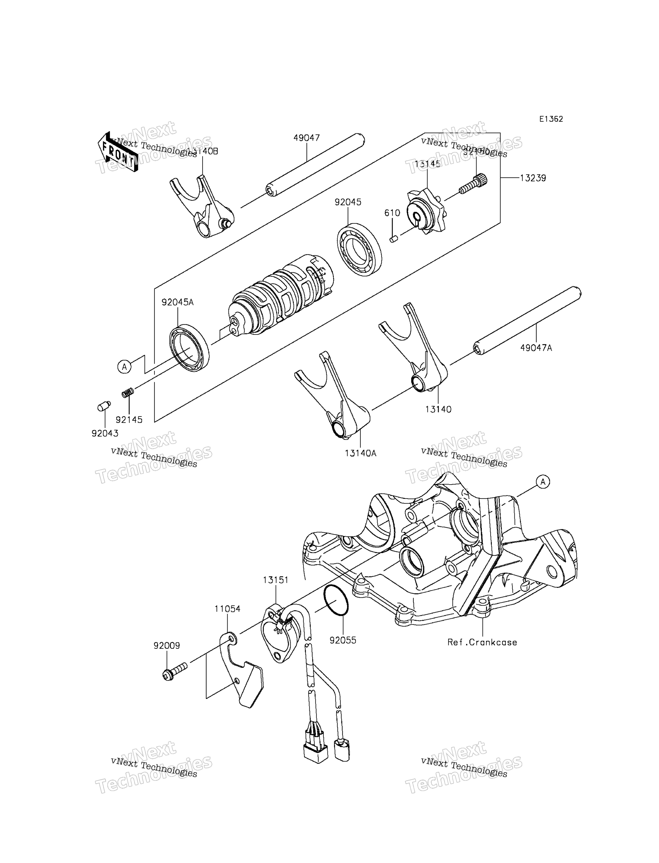 передача Change Drum / Shift Fork(S)