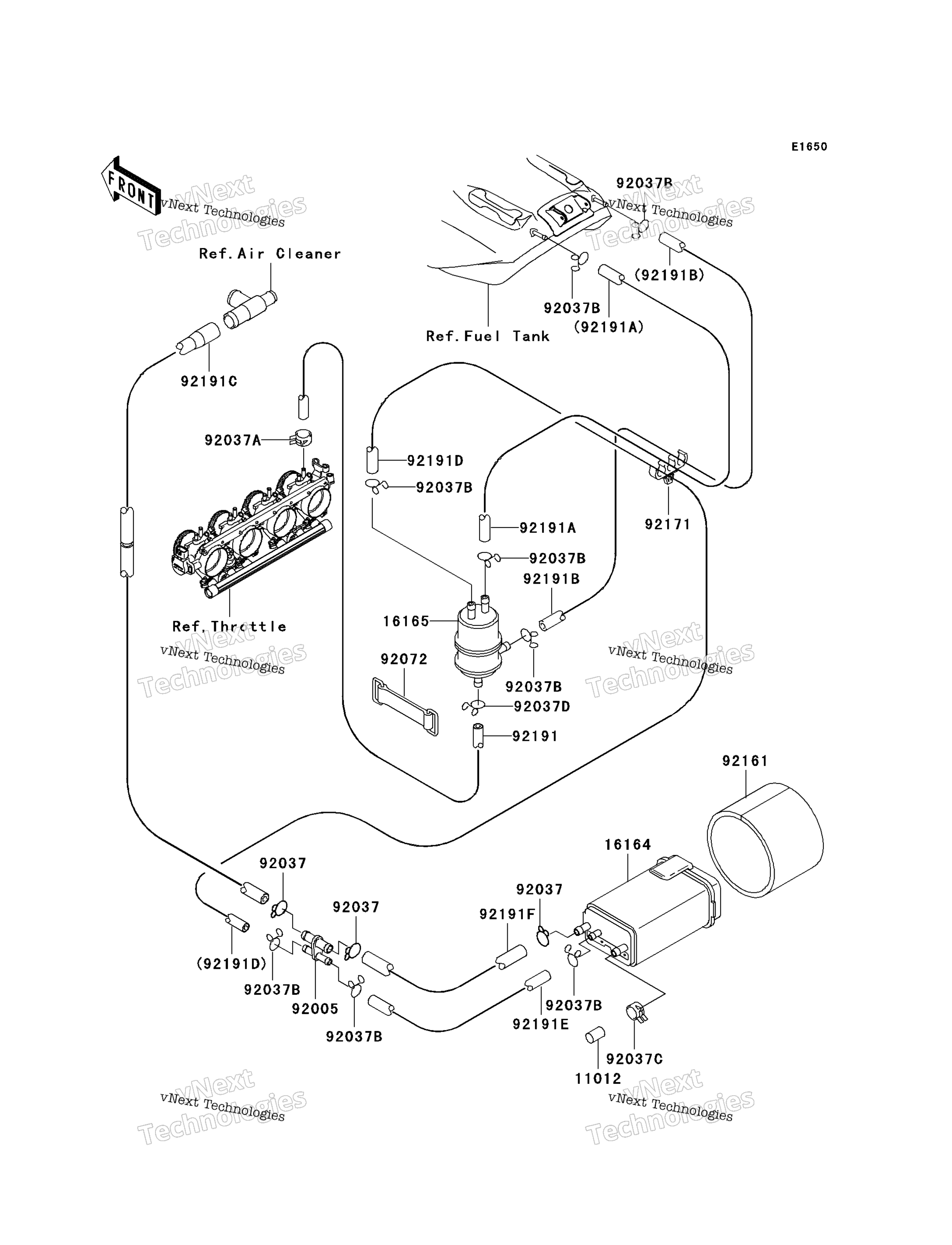 топливный Evaporative System (Ca)