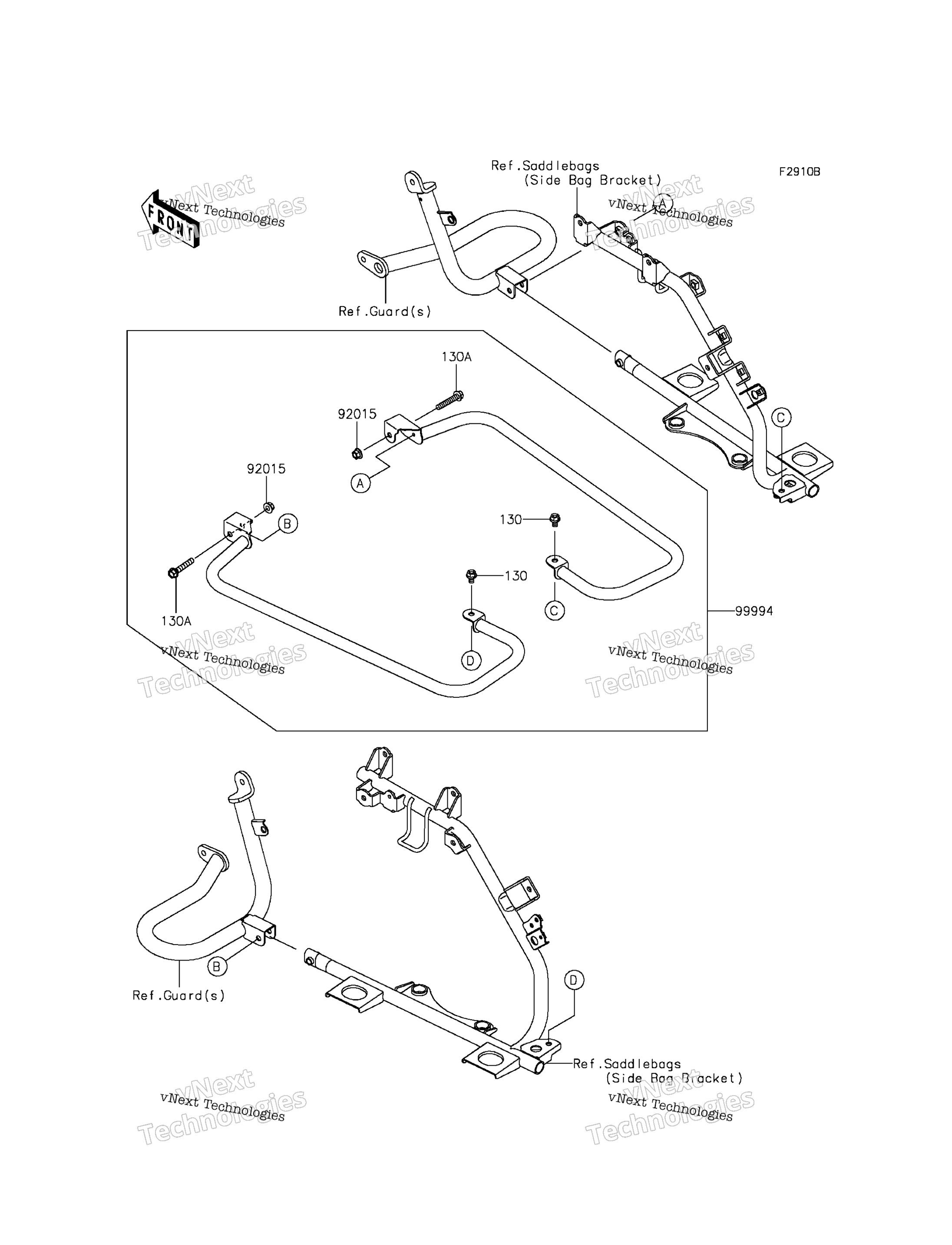 Аксессуары (Saddlebag Rails)