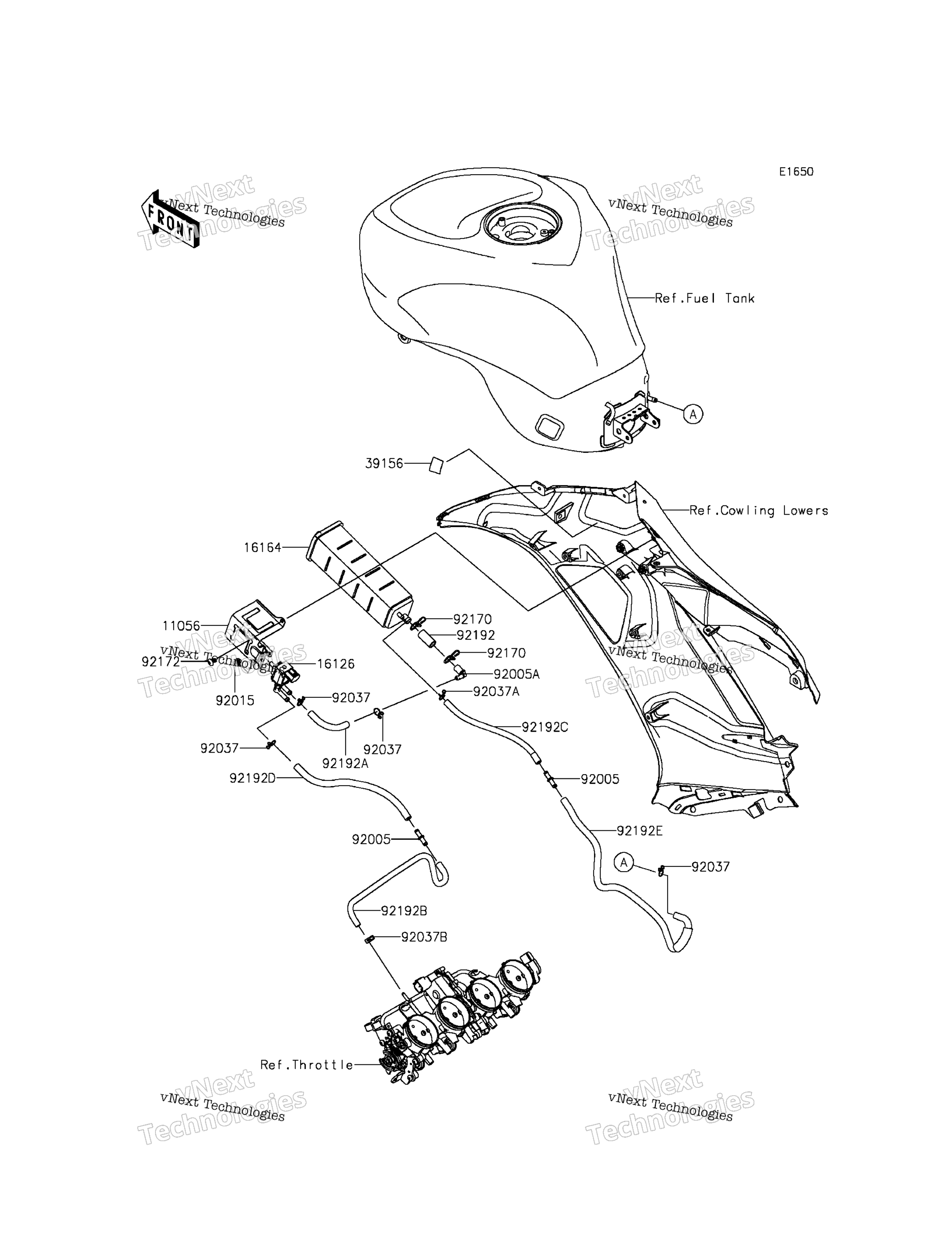 топливный Evaporative System (Ca)