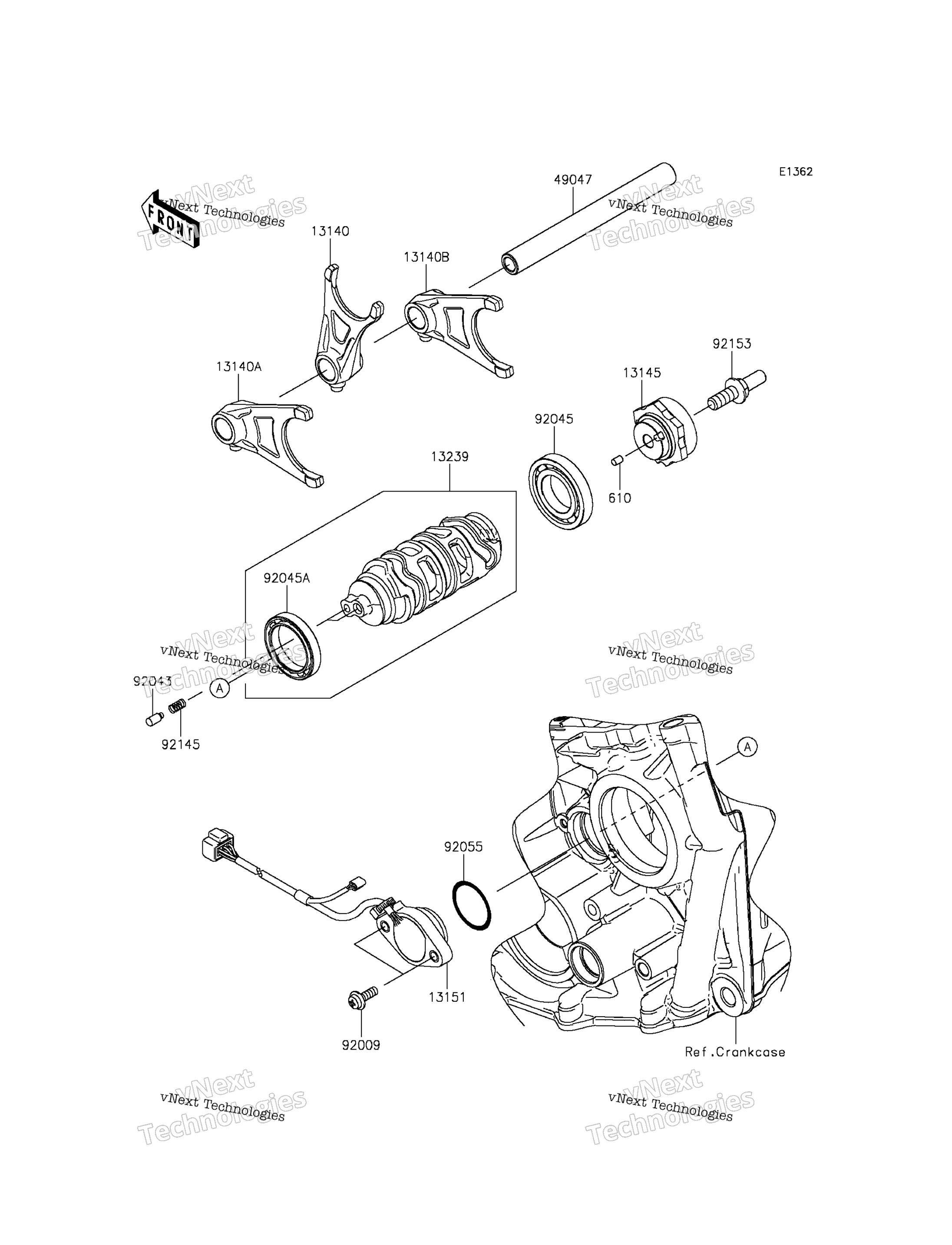 передача Change Drum / Shift Fork(S)