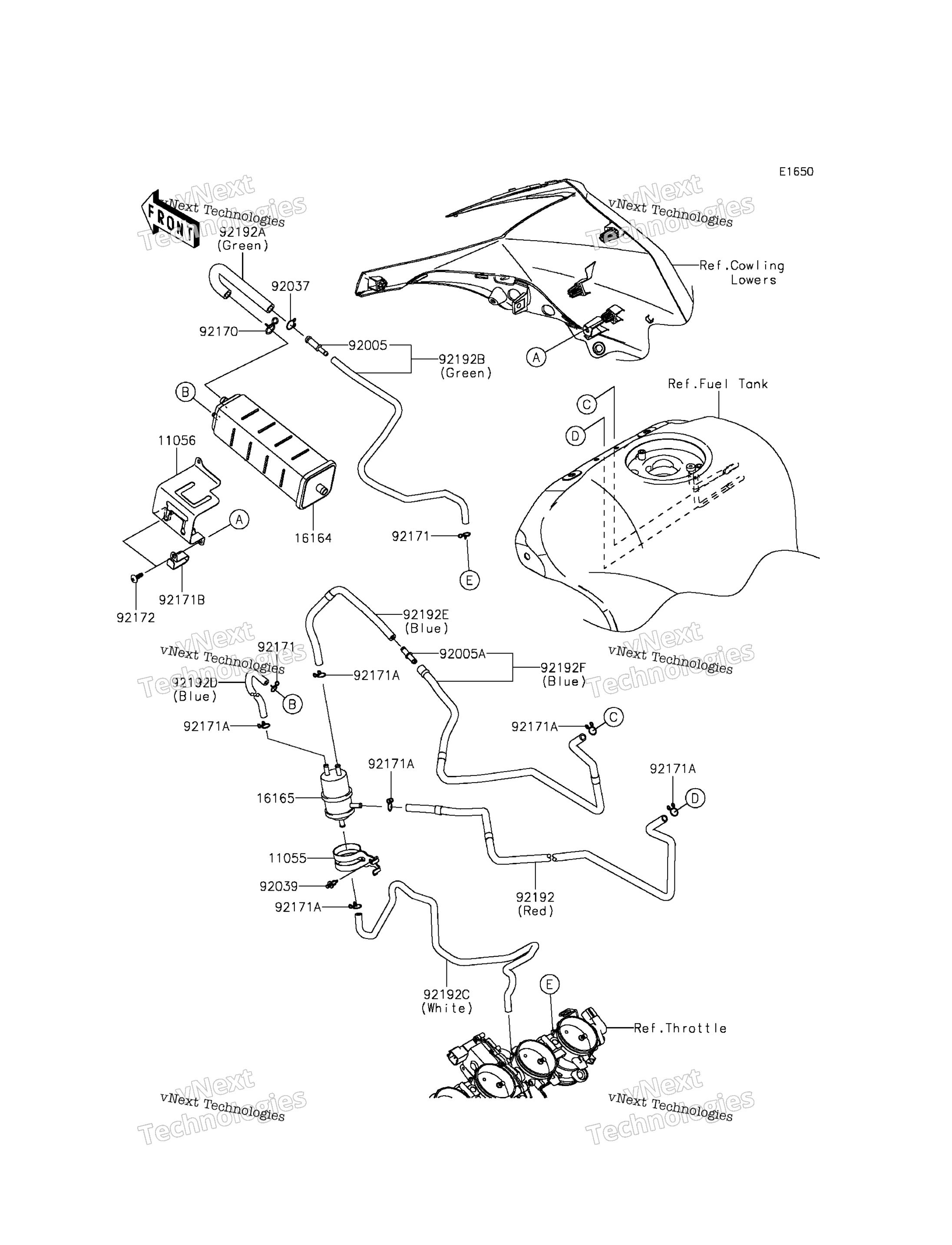 топливный Evaporative System (Ca)