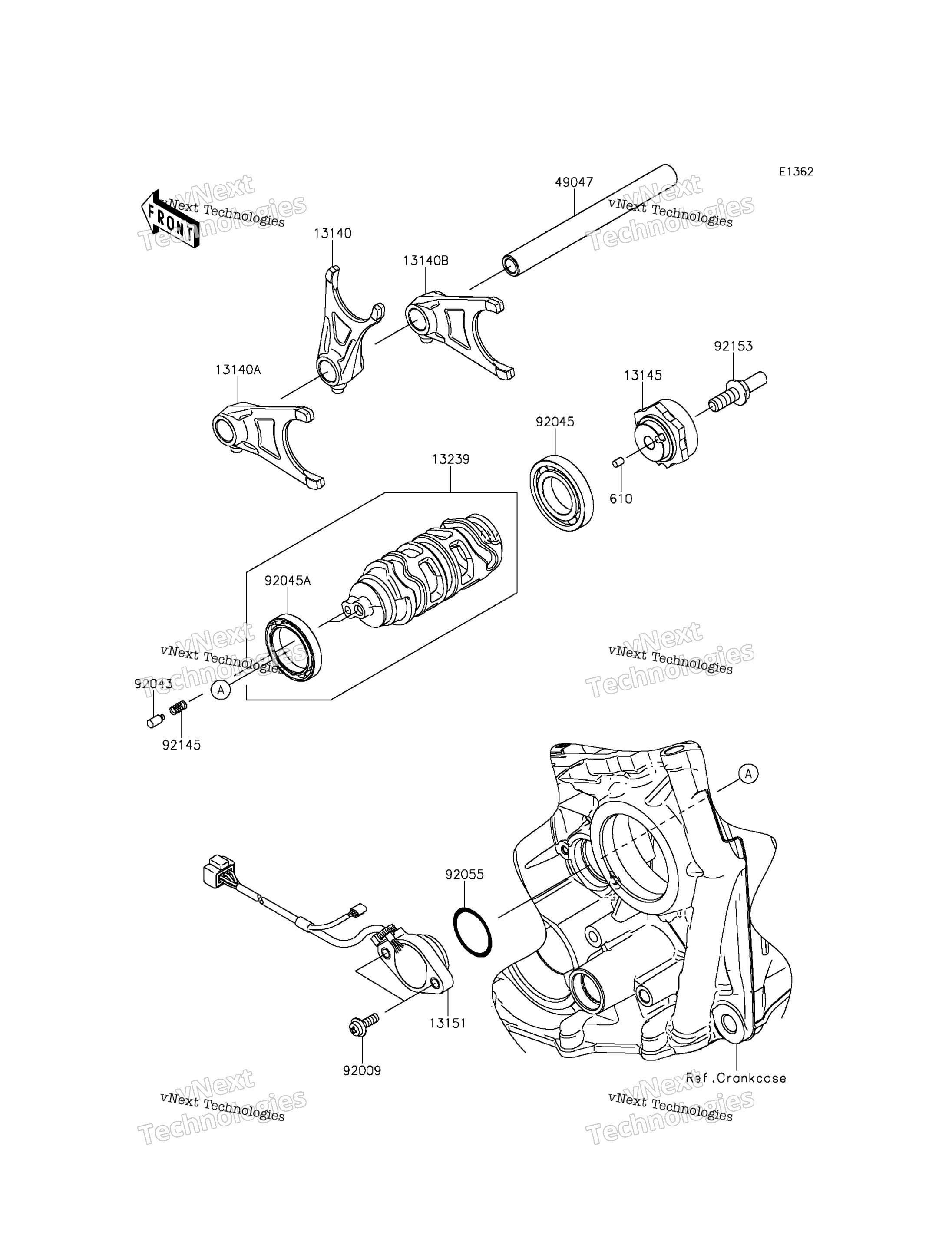 передача Change Drum / Shift Fork(S)