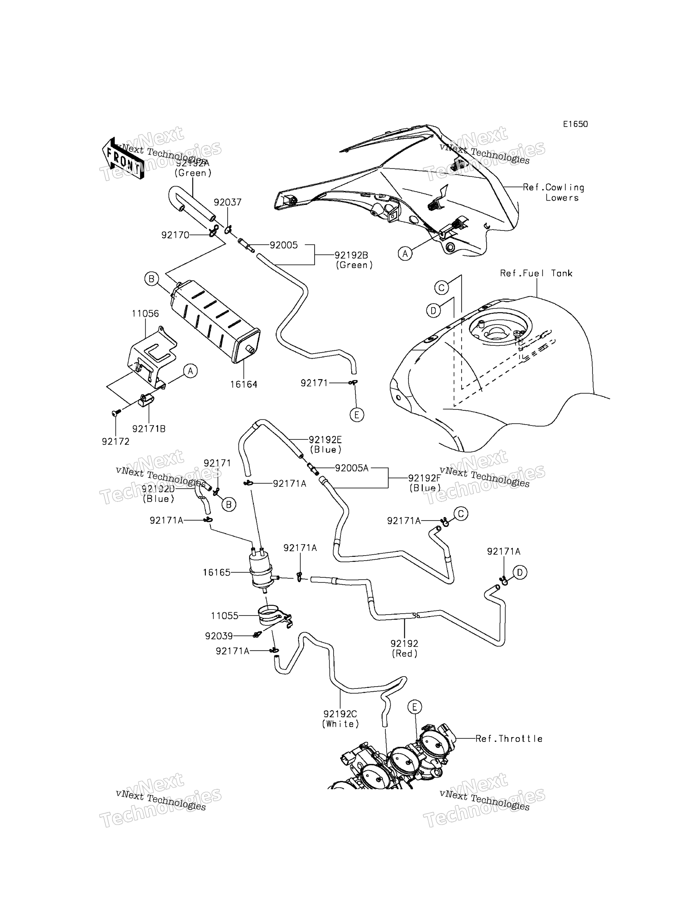 топливный Evaporative System (Ca)