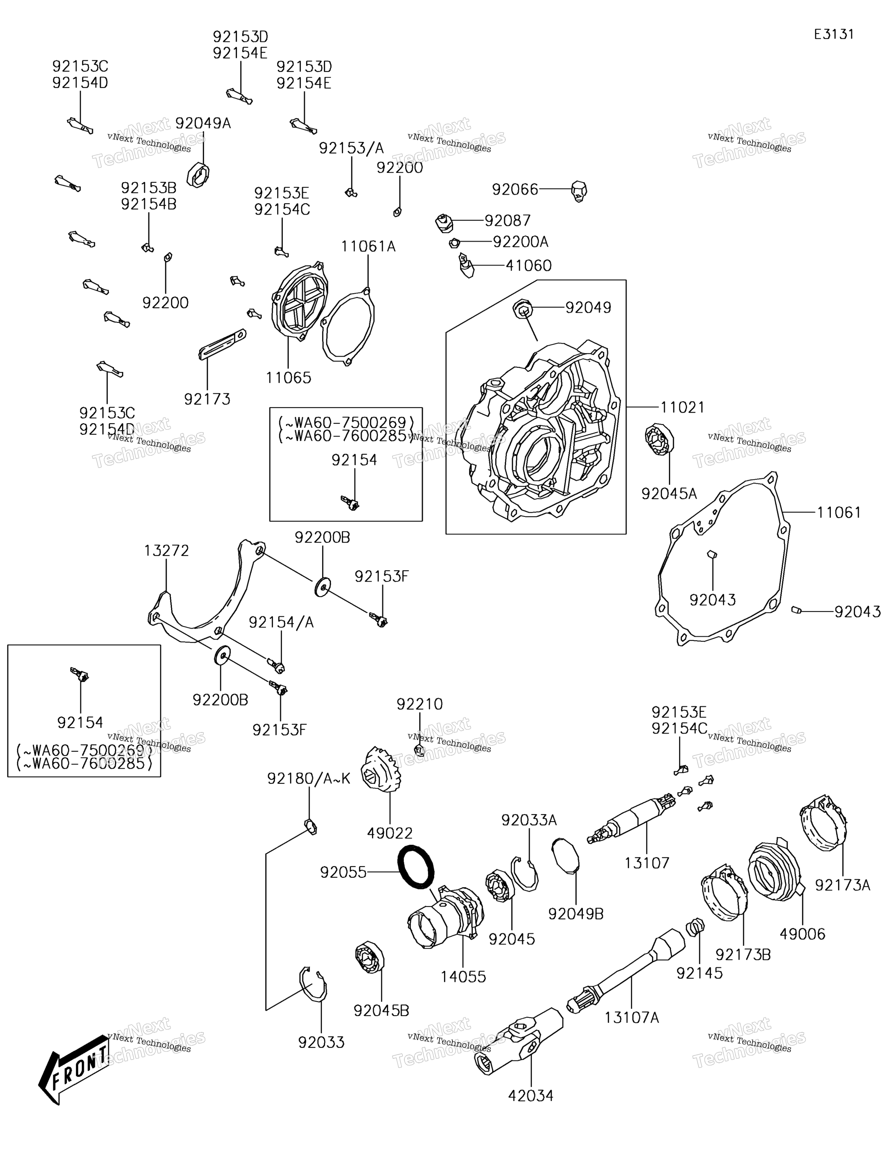 Передняя часть Bevel Gear