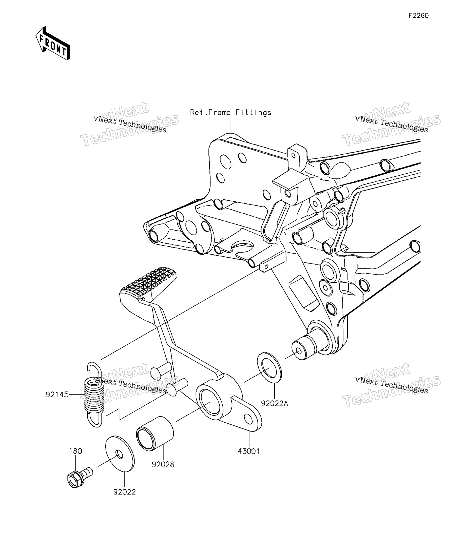 Тормоз Pedal/Torque Link
