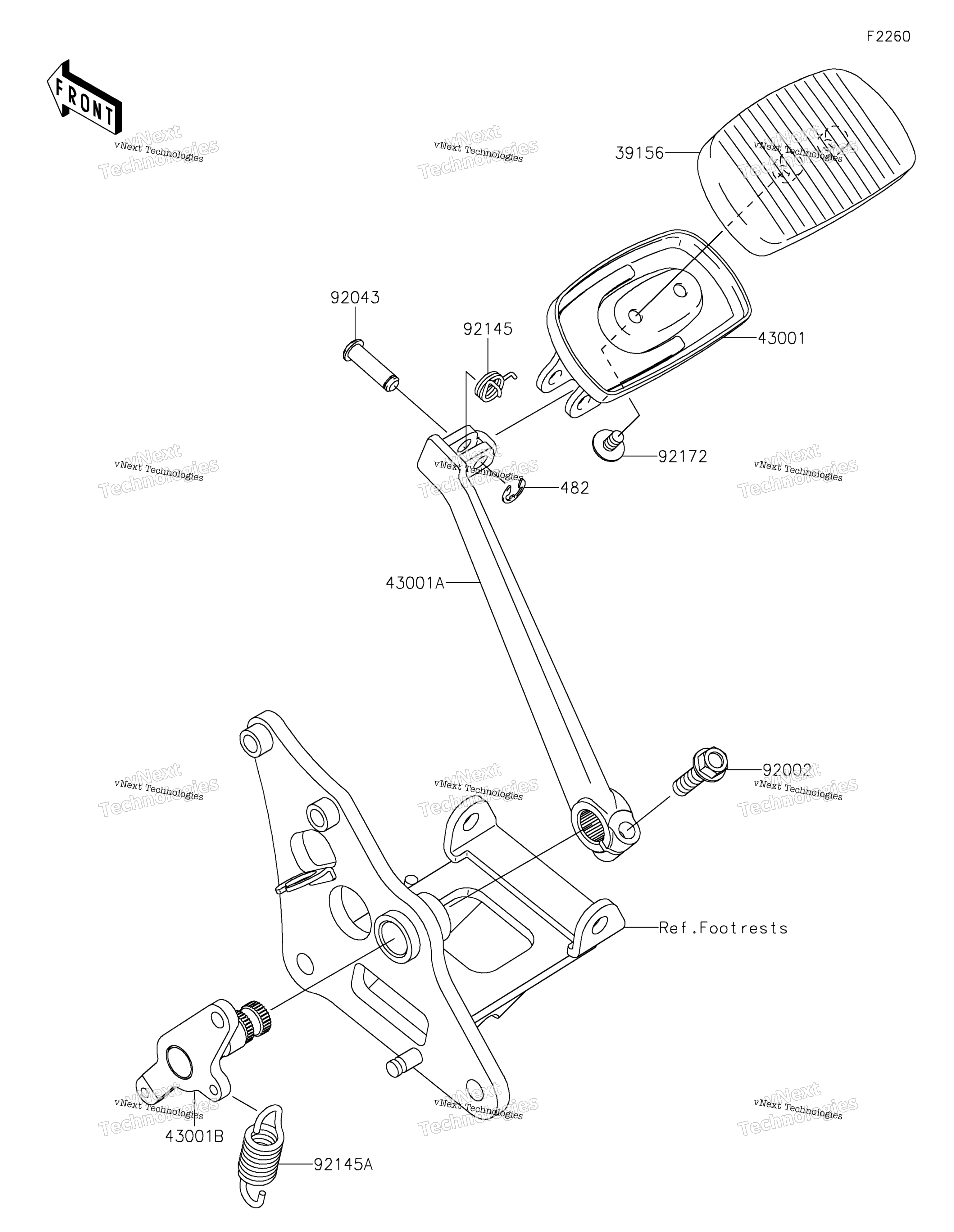 Тормоз Pedal/Torque Link