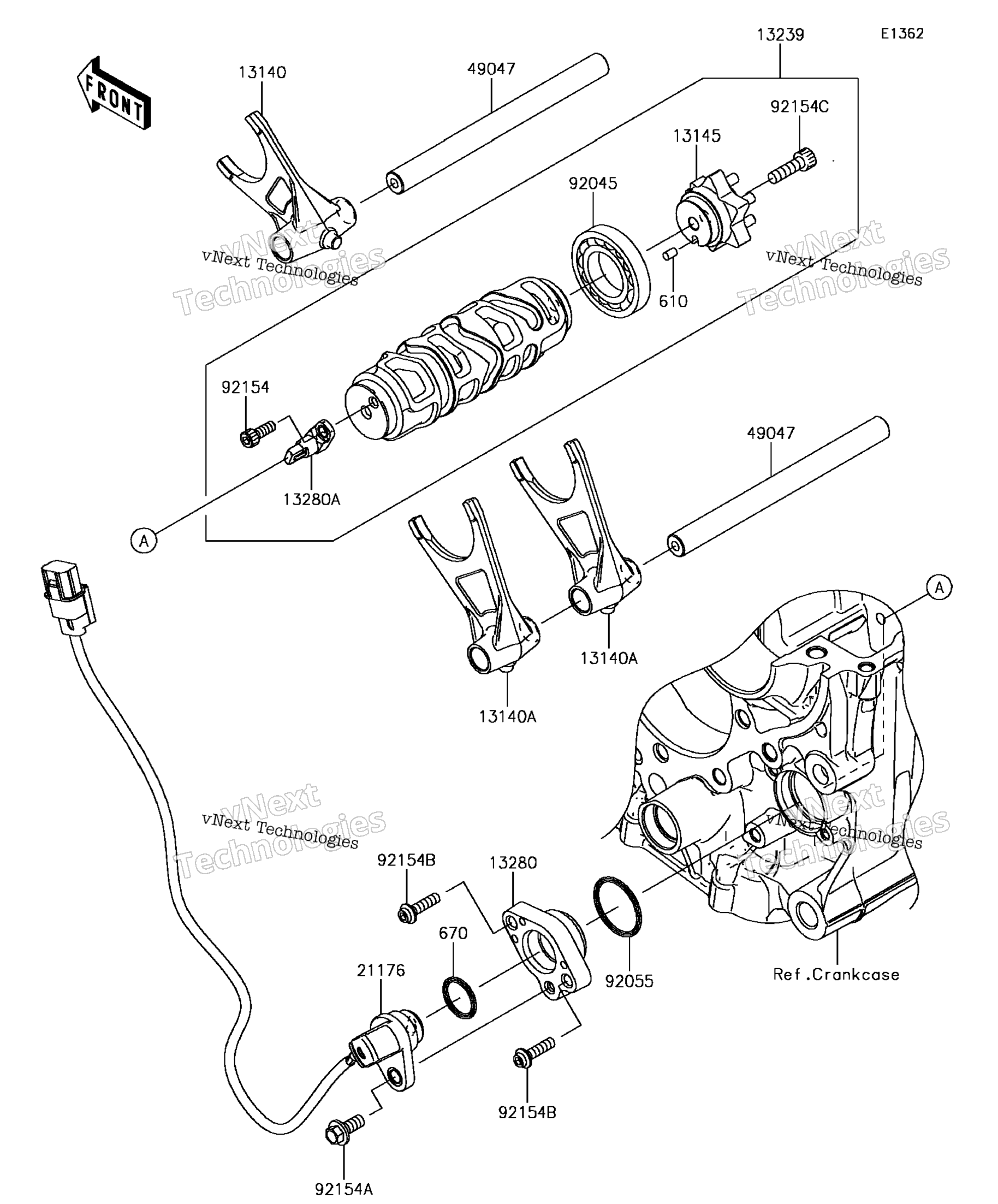 передача Change Drum / Shift Fork(S)