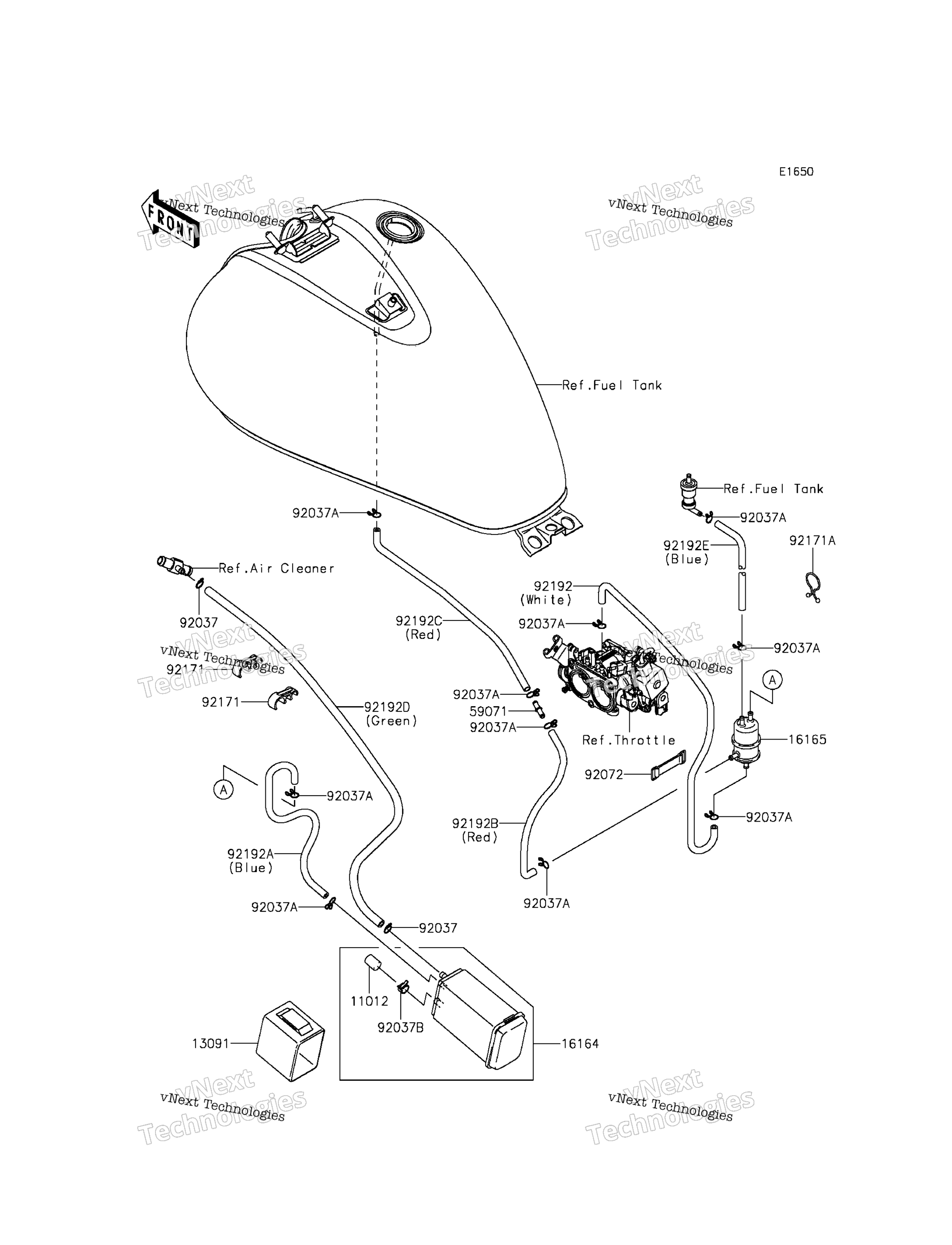 топливный Evaporative System (Ca)