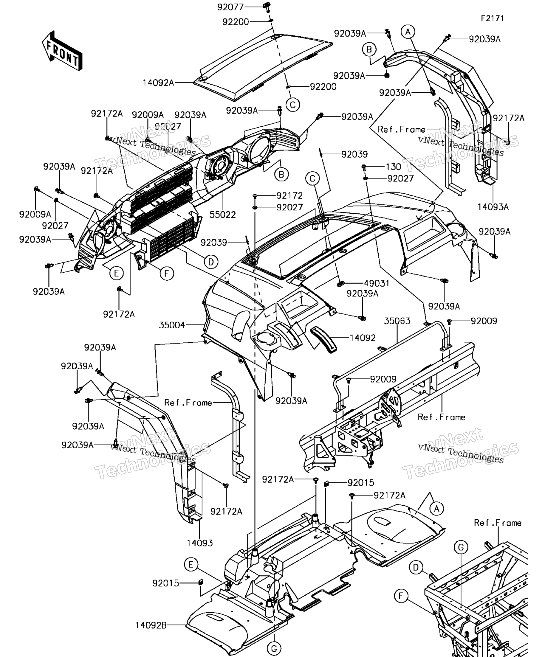 Передняя часть Fender(S)(Aff)