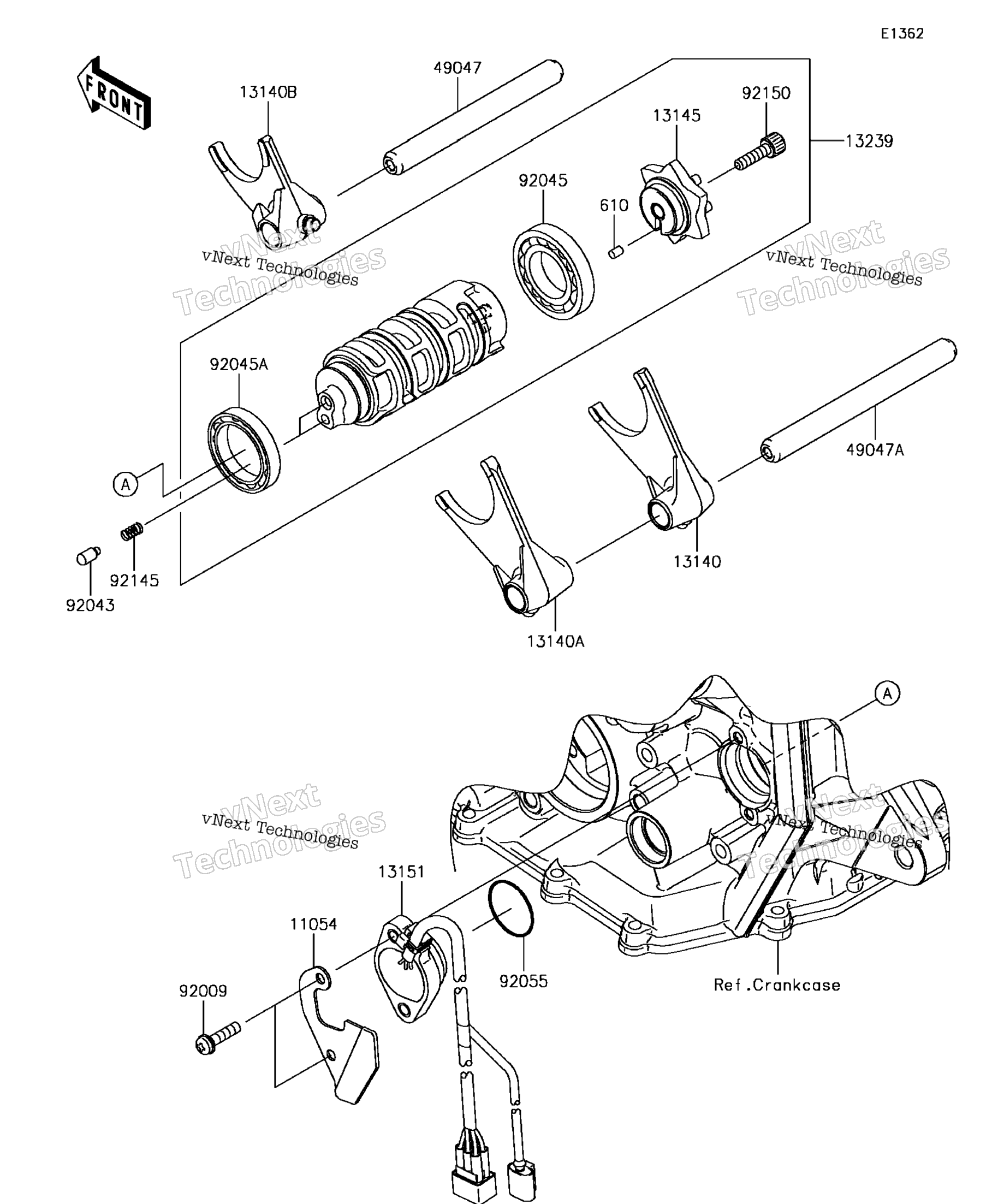 передача Change Drum / Shift Fork(S)