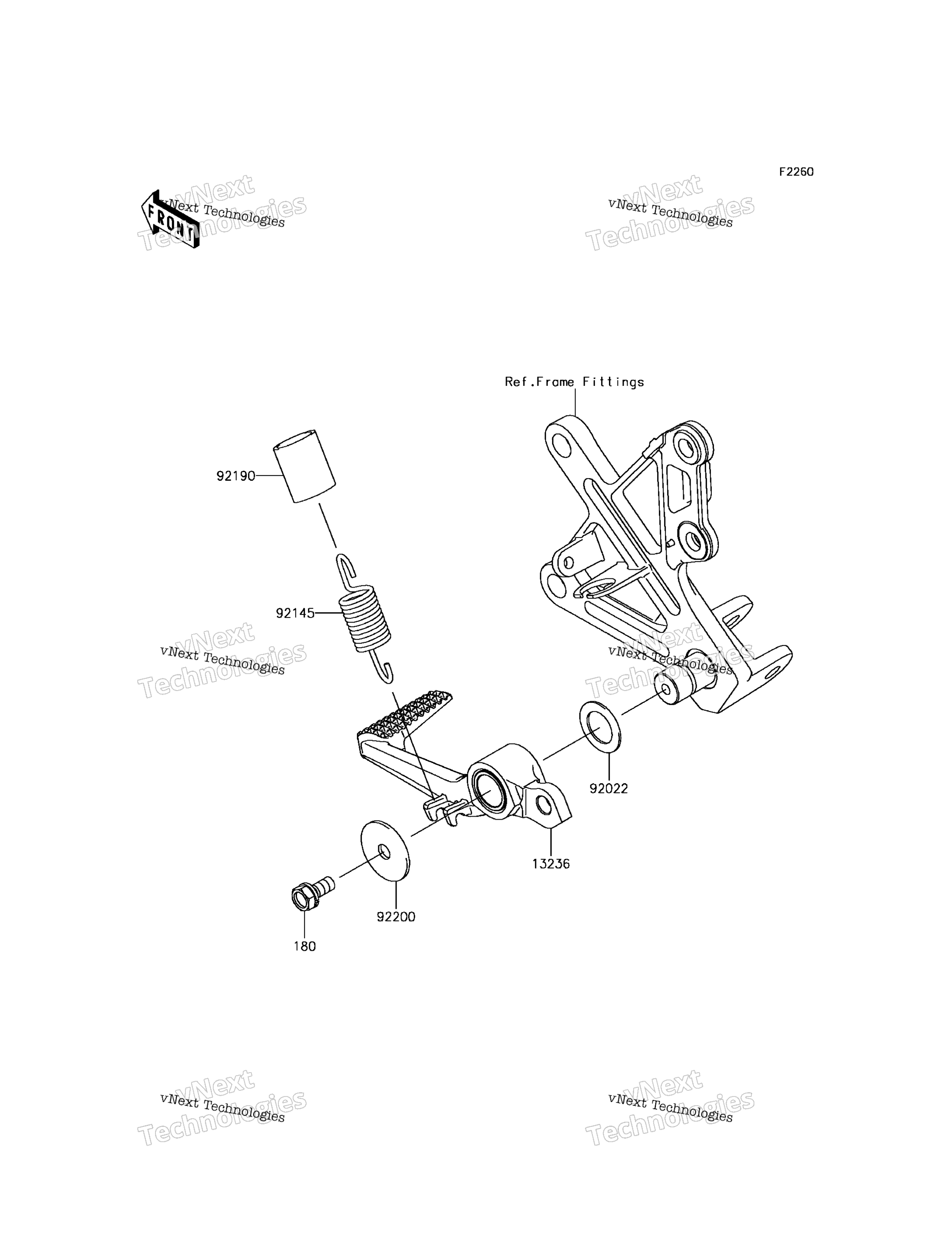 Тормоз Pedal/Torque Link