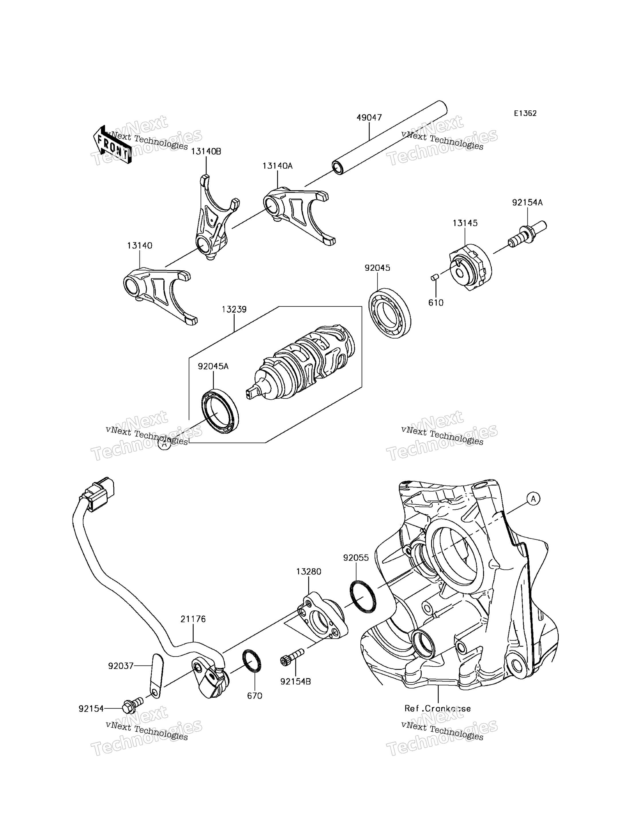 передача Change Drum / Shift Fork(S)