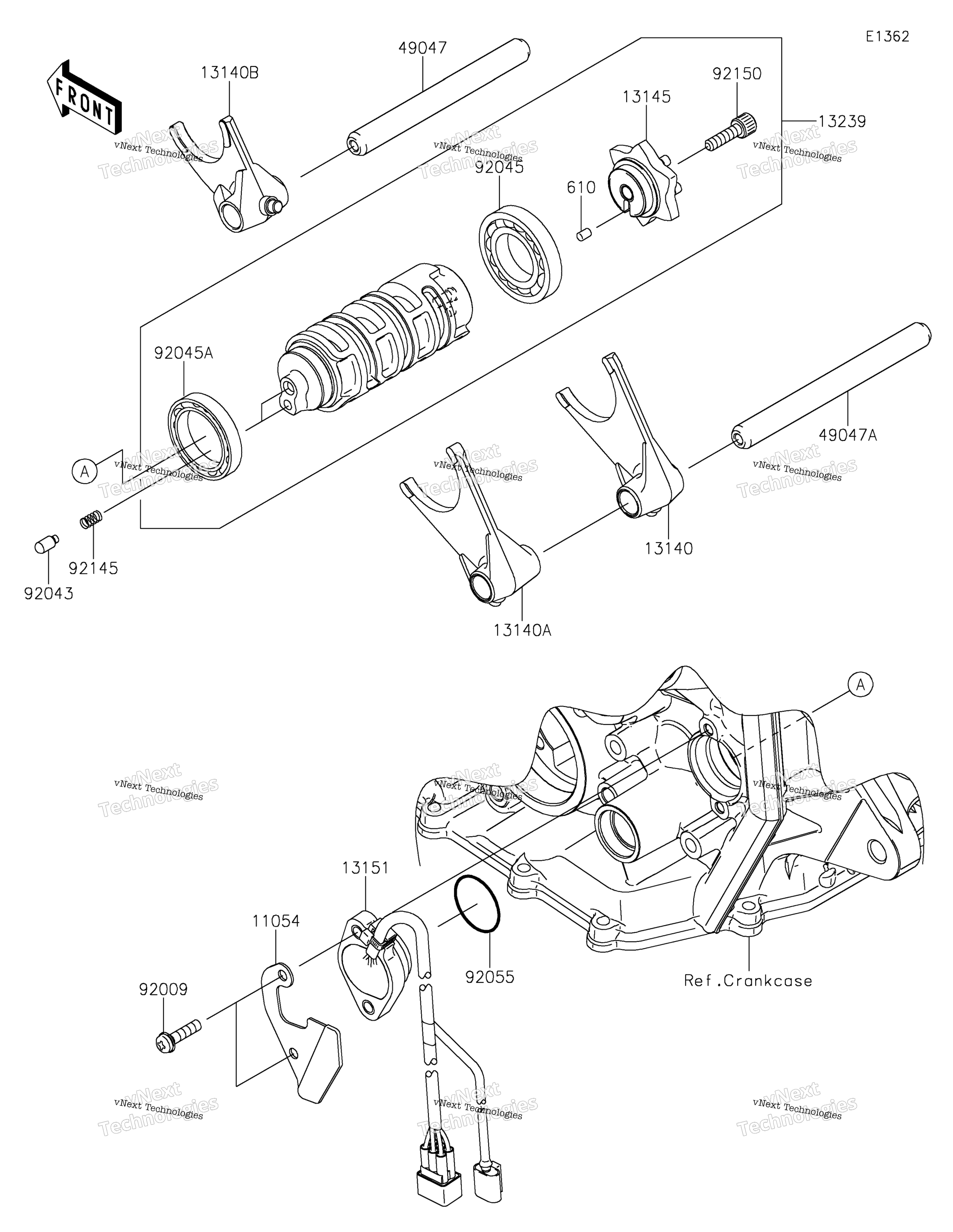 передача Change Drum / Shift Fork(S)