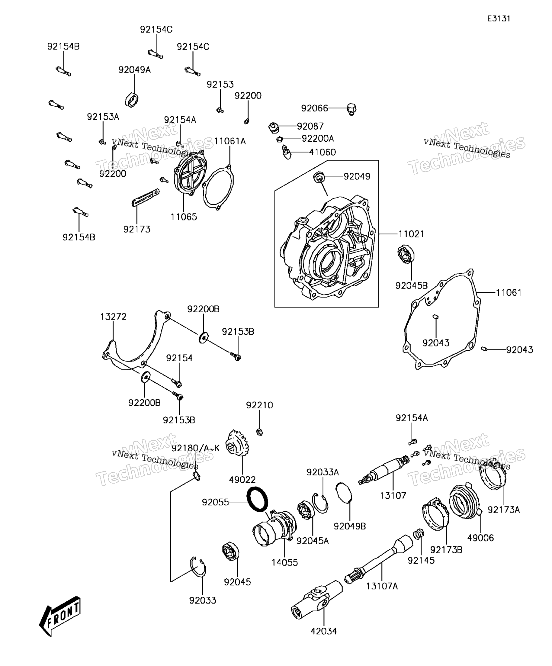 Передняя часть Bevel Gear