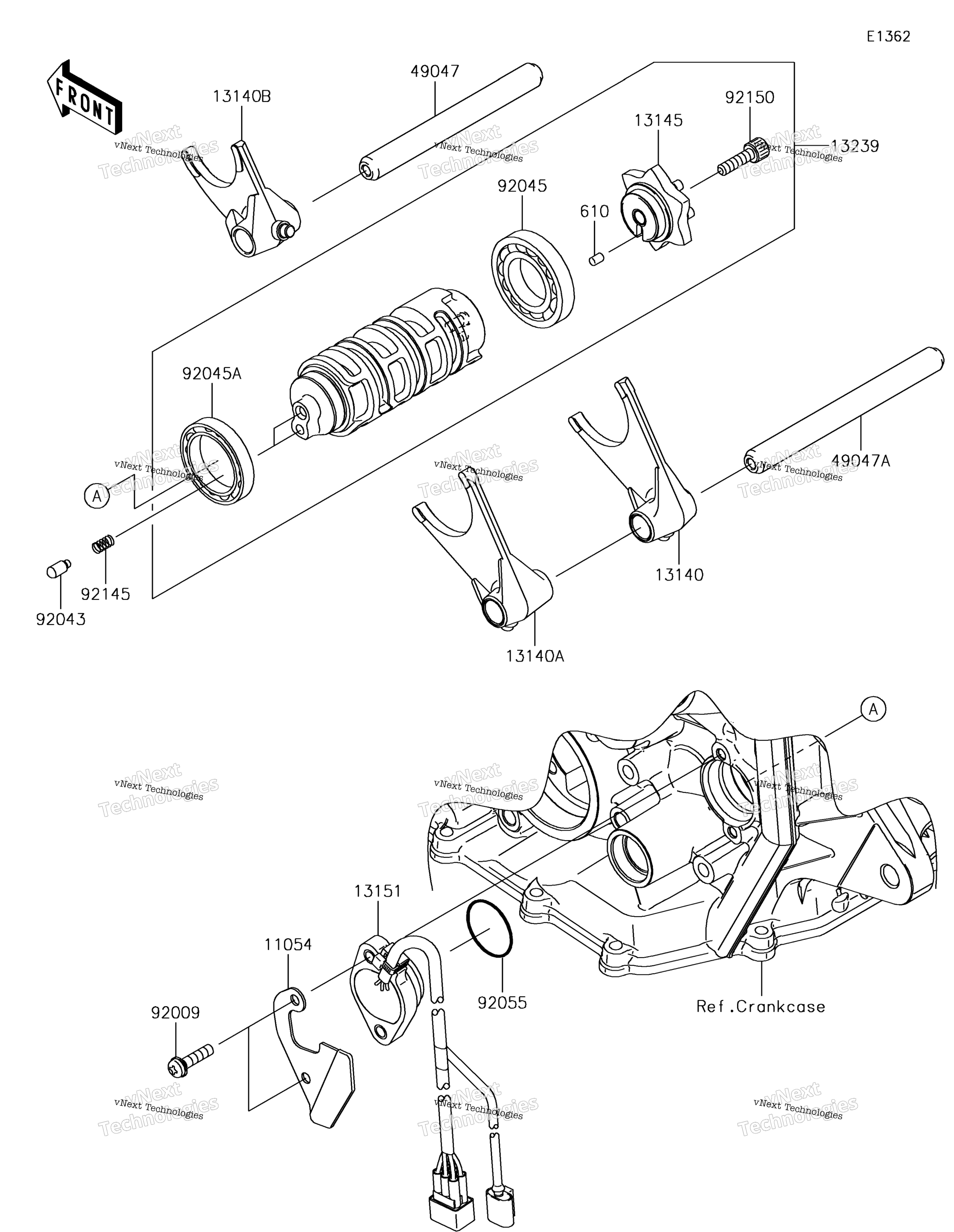 передача Change Drum / Shift Fork(S)