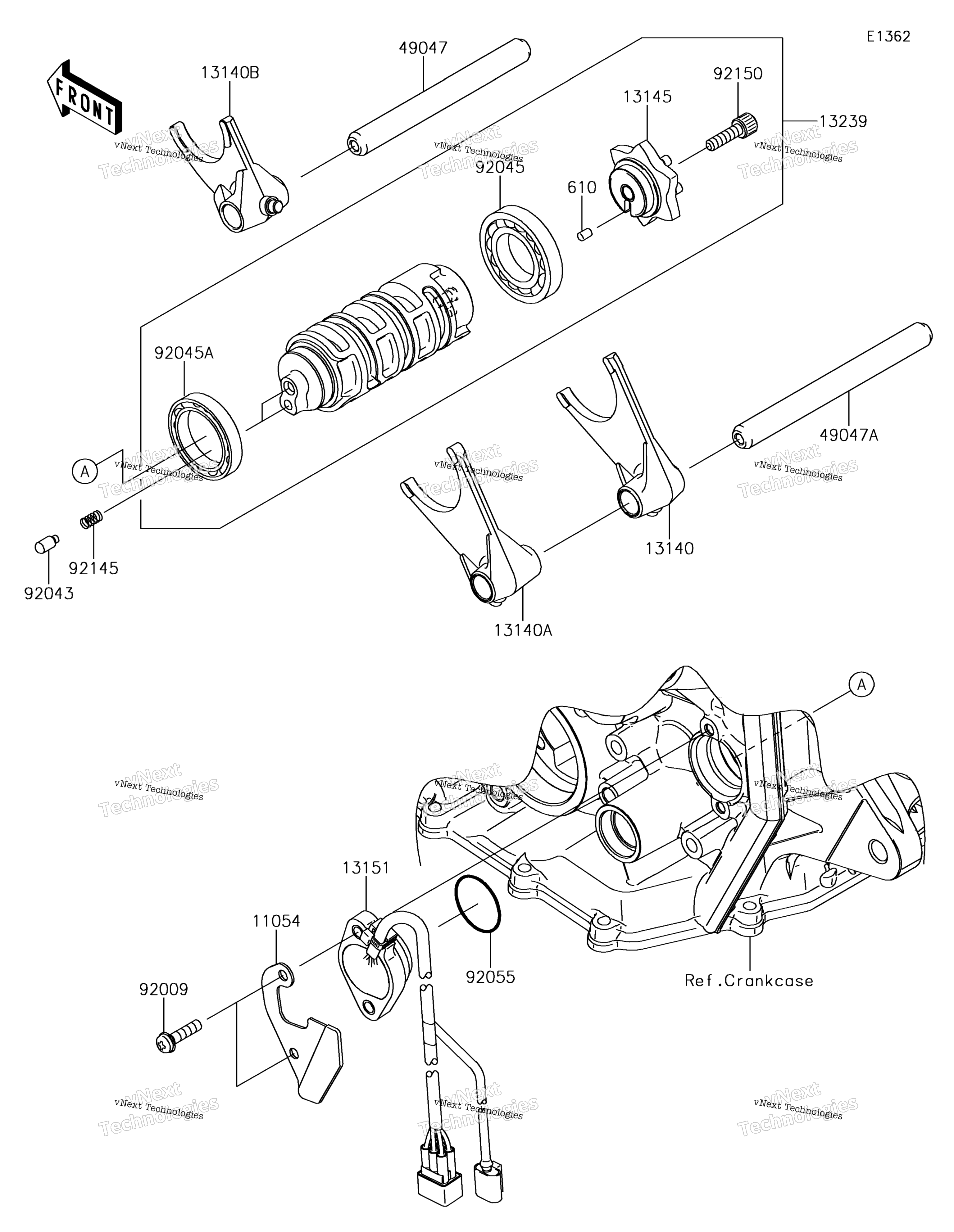 передача Change Drum / Shift Fork(S)