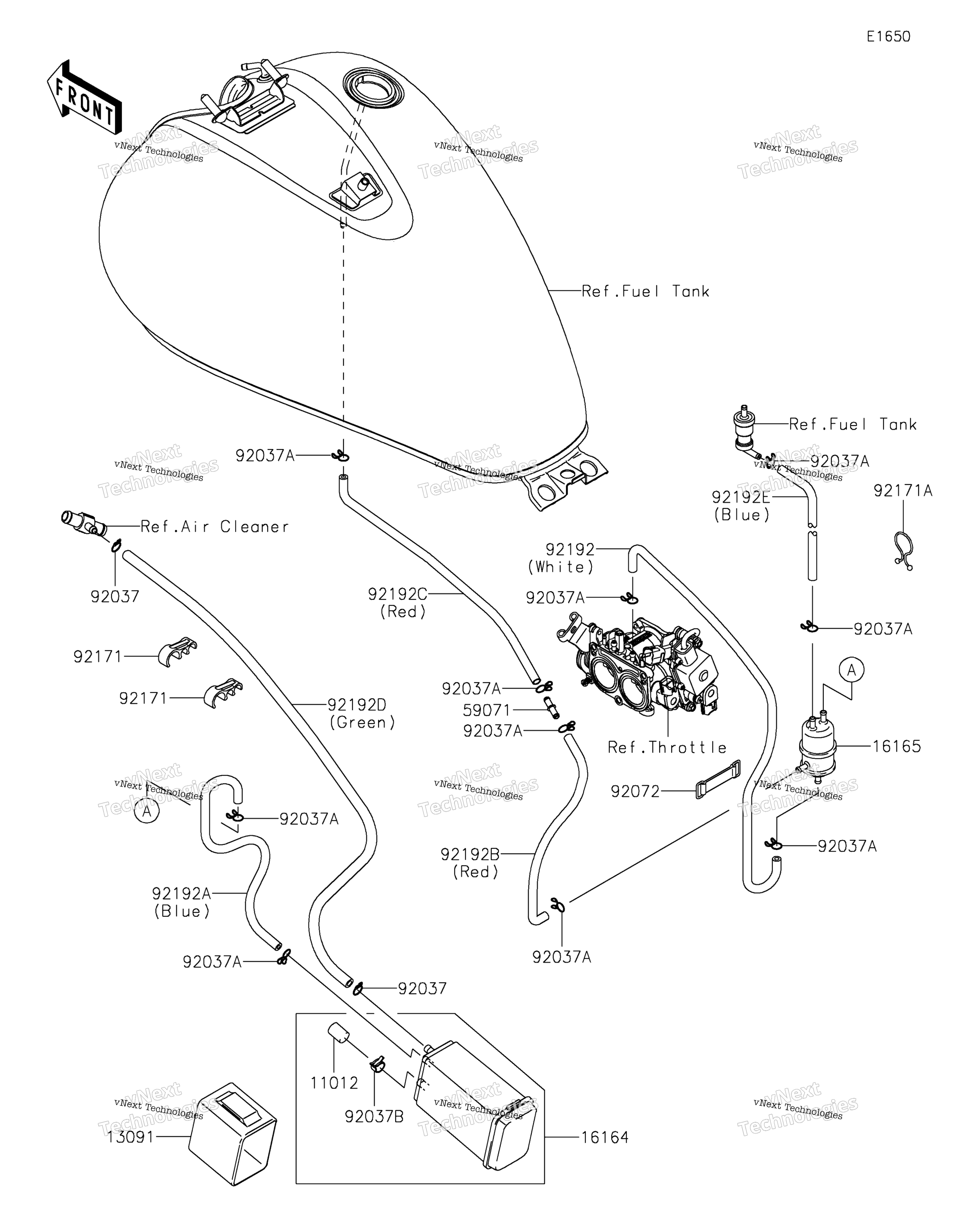 топливный Evaporative System(Ca)