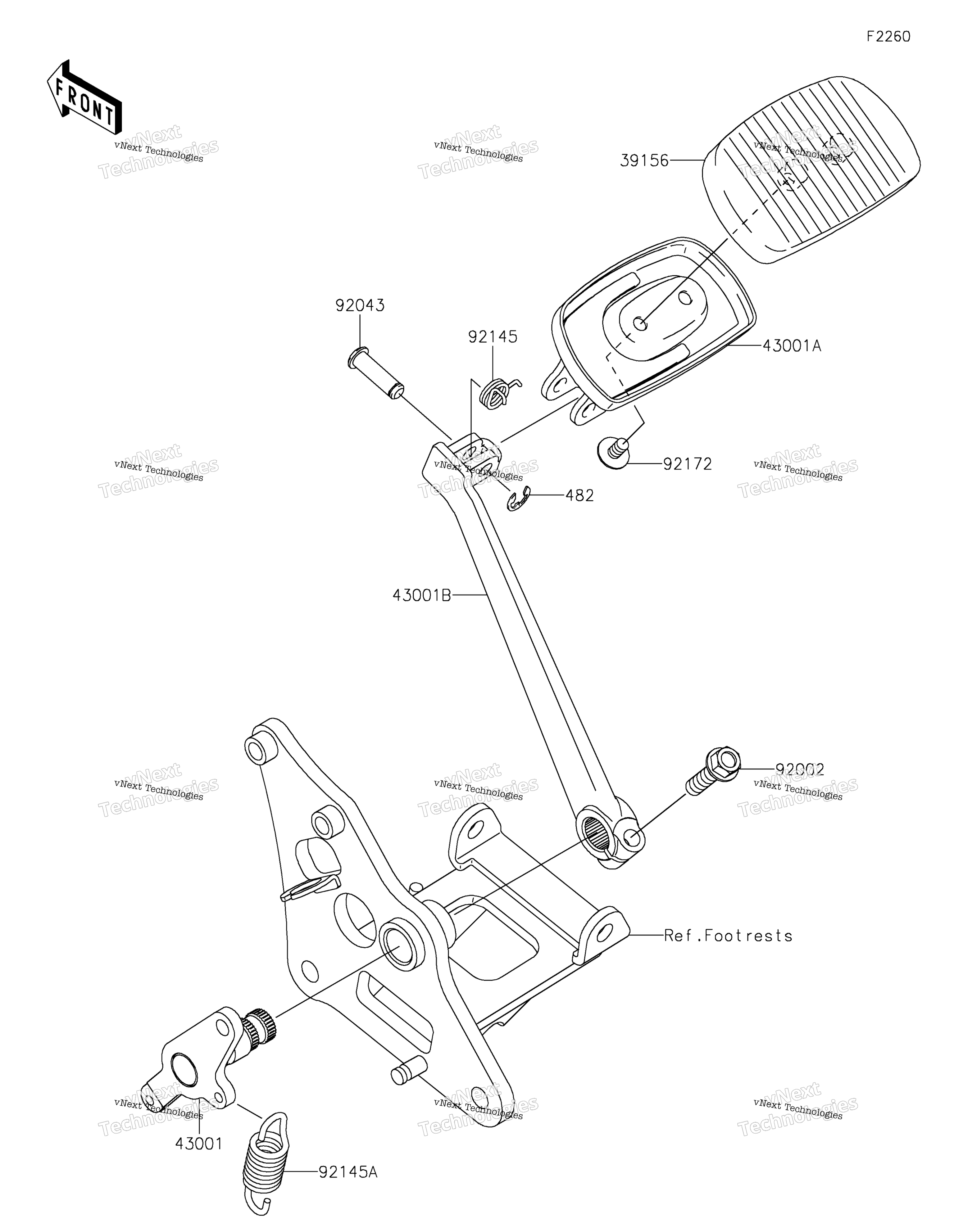Тормоз Pedal/Torque Link