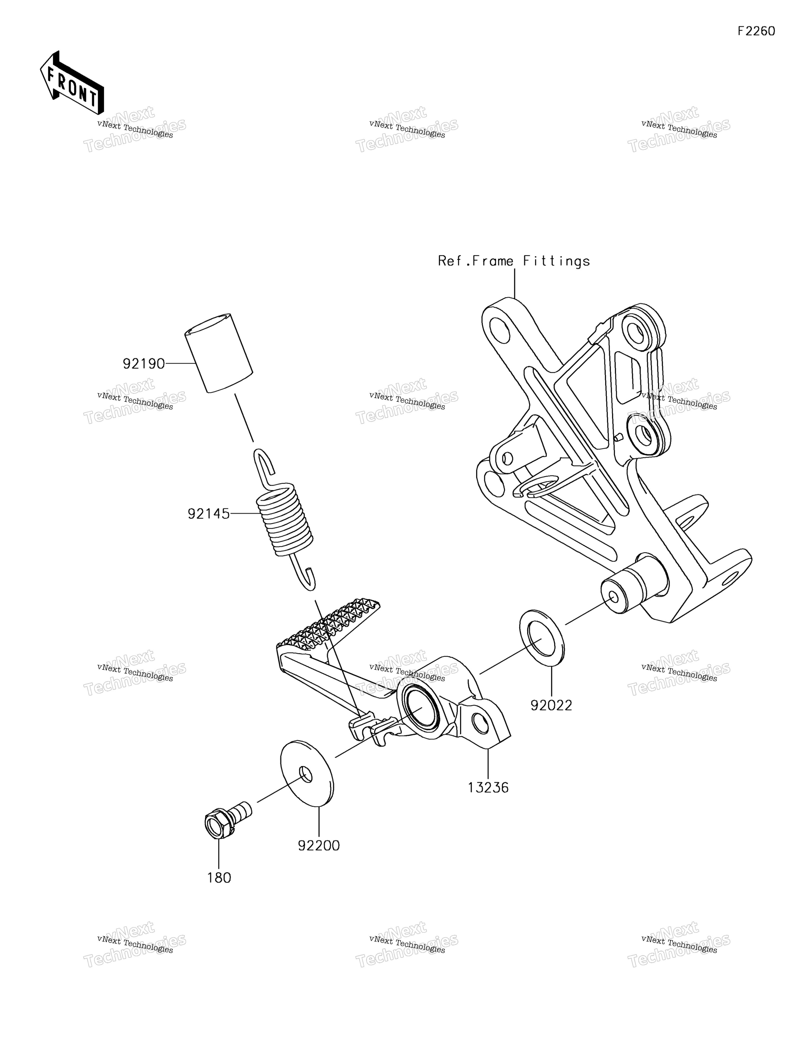Тормоз Pedal/Torque Link