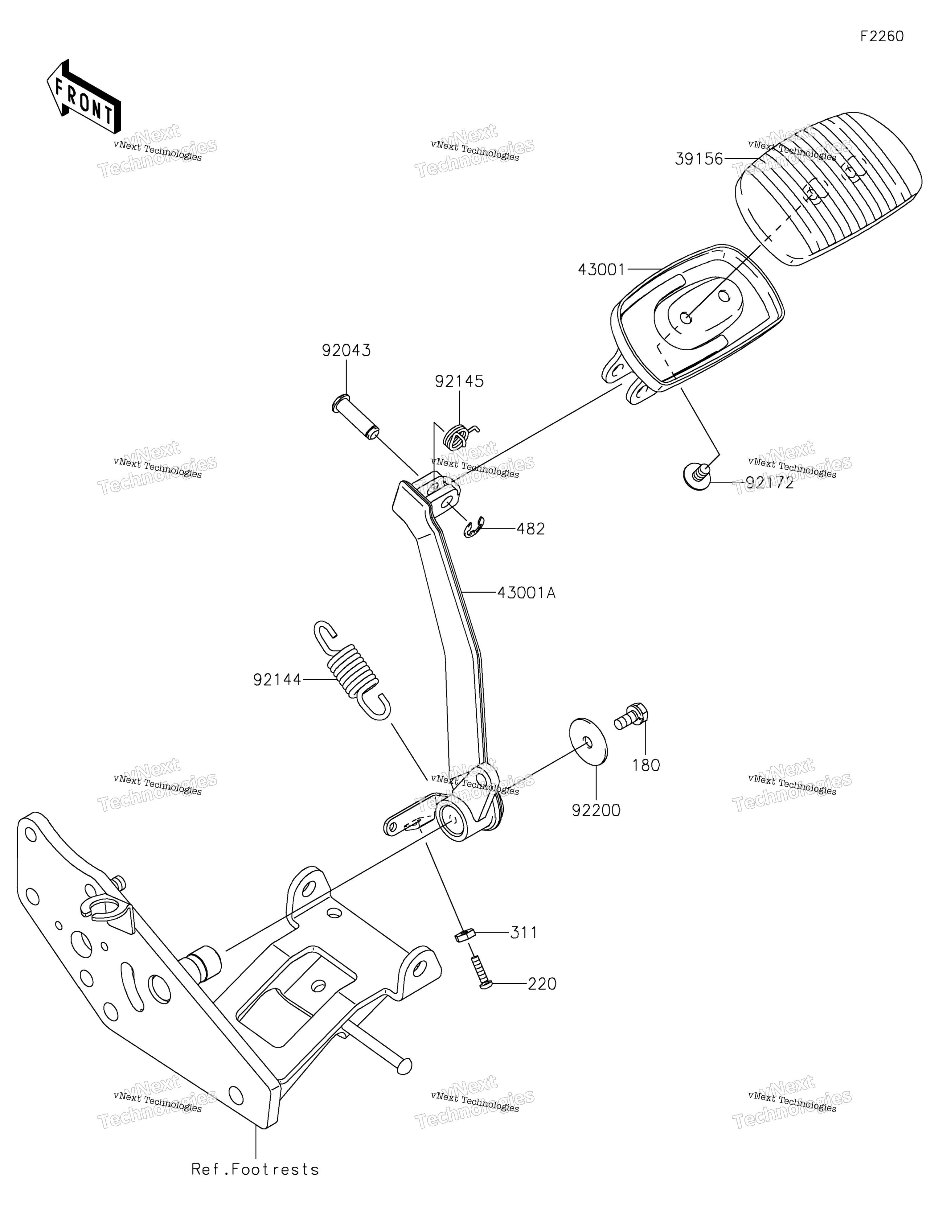 Тормоз Pedal/Torque Link