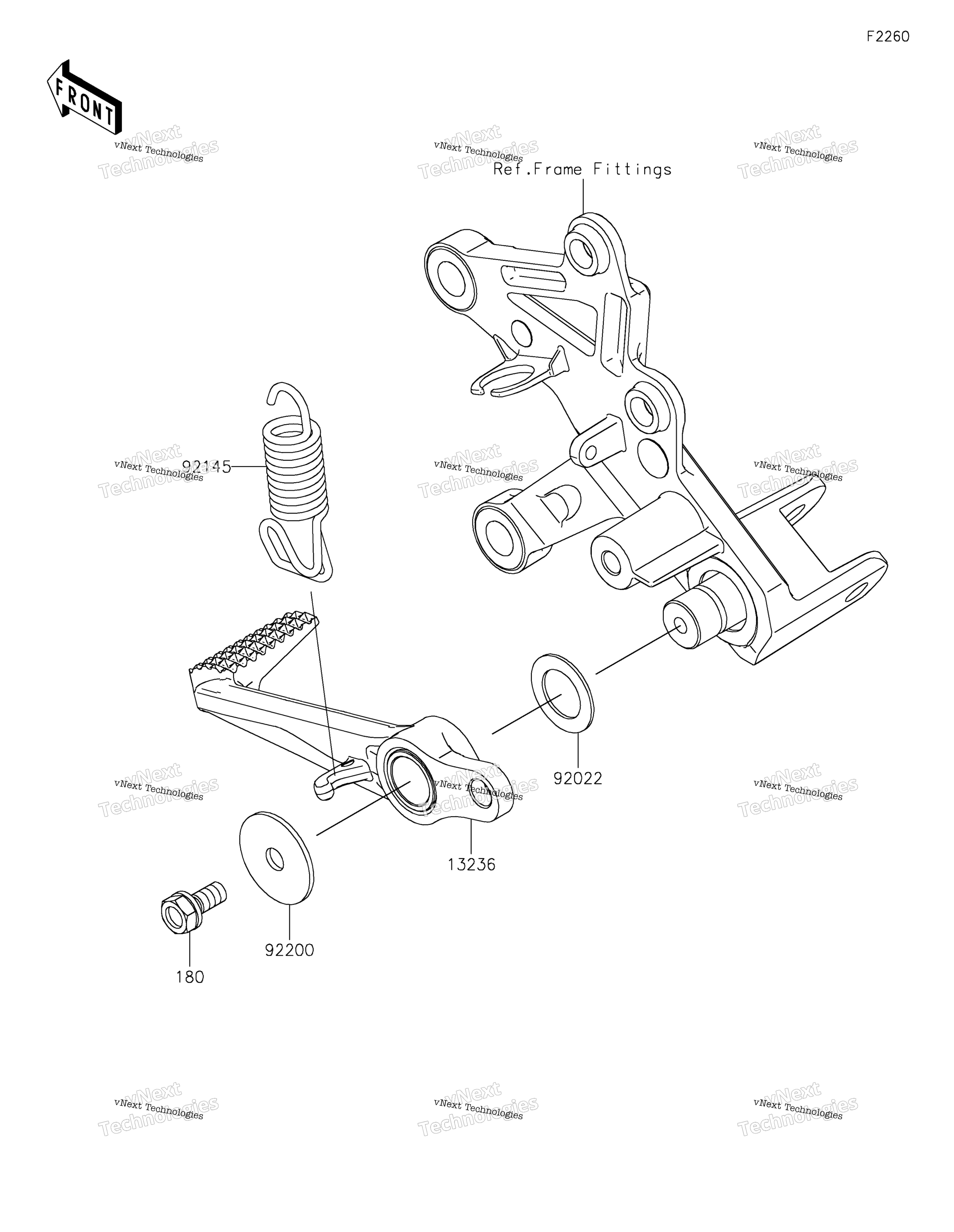 Тормоз Pedal/Torque Link