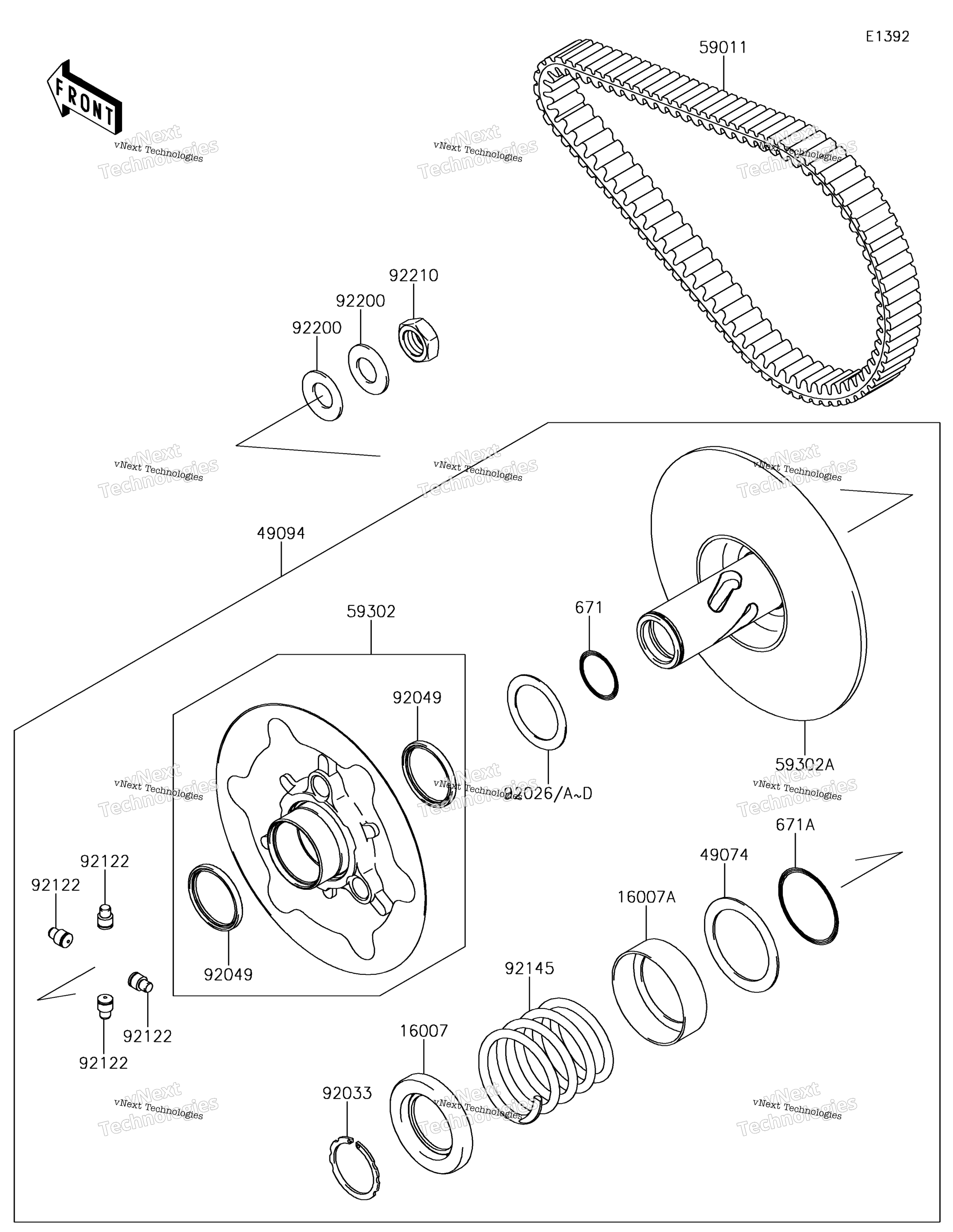 Ведомый Converter/Drive Belt