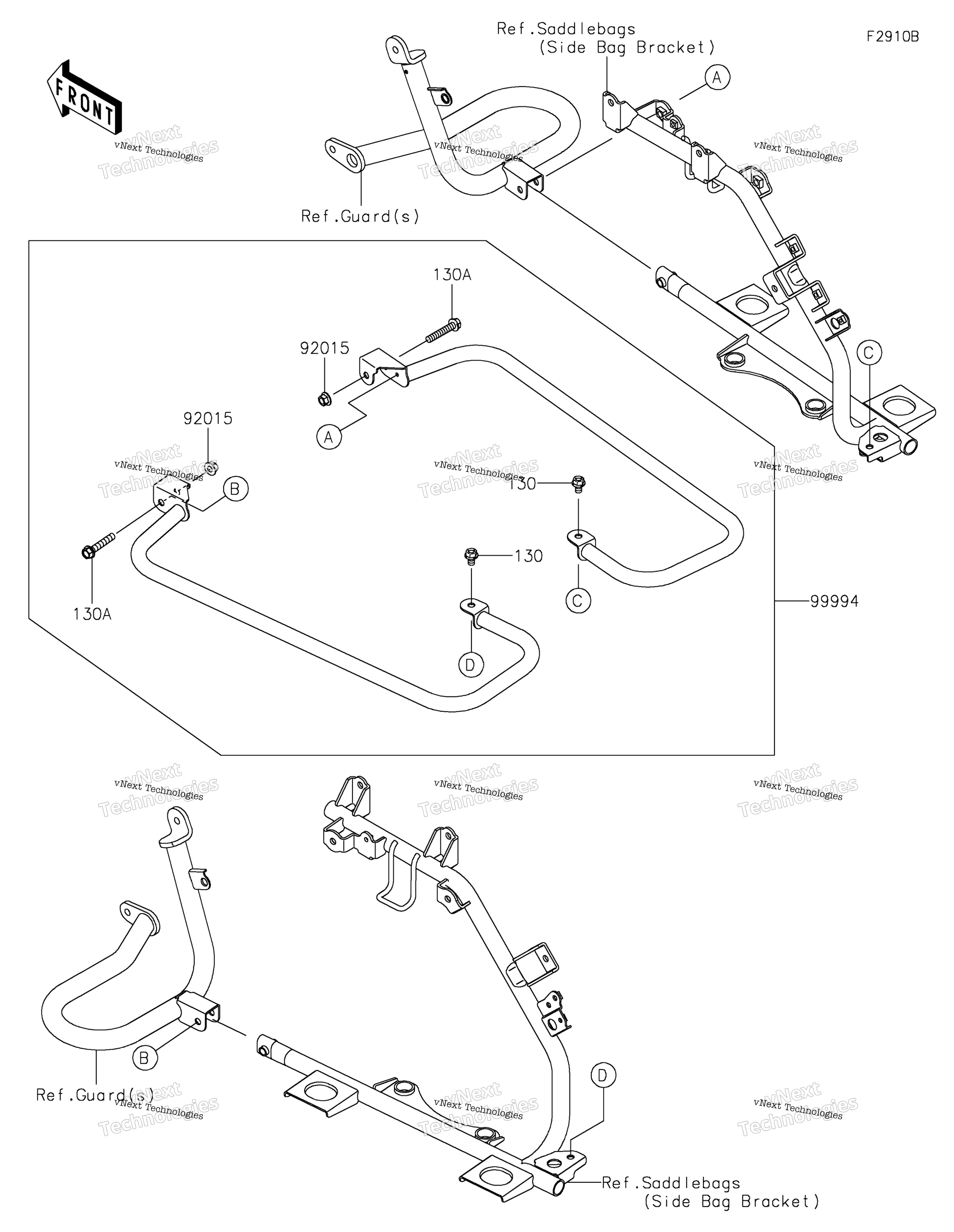 Аксессуары (Saddlebag Rails)