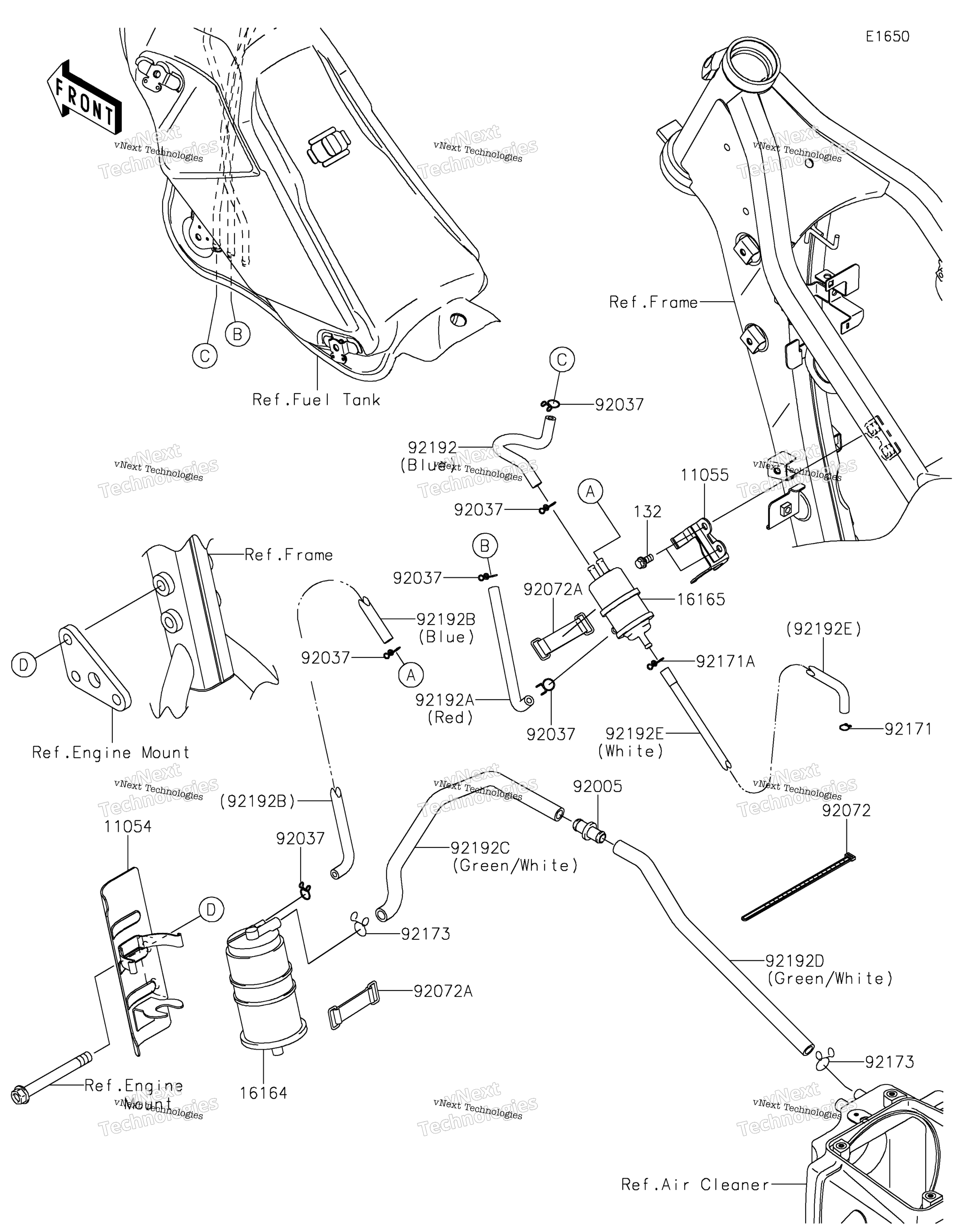 топливный Evaporative System(Ca)