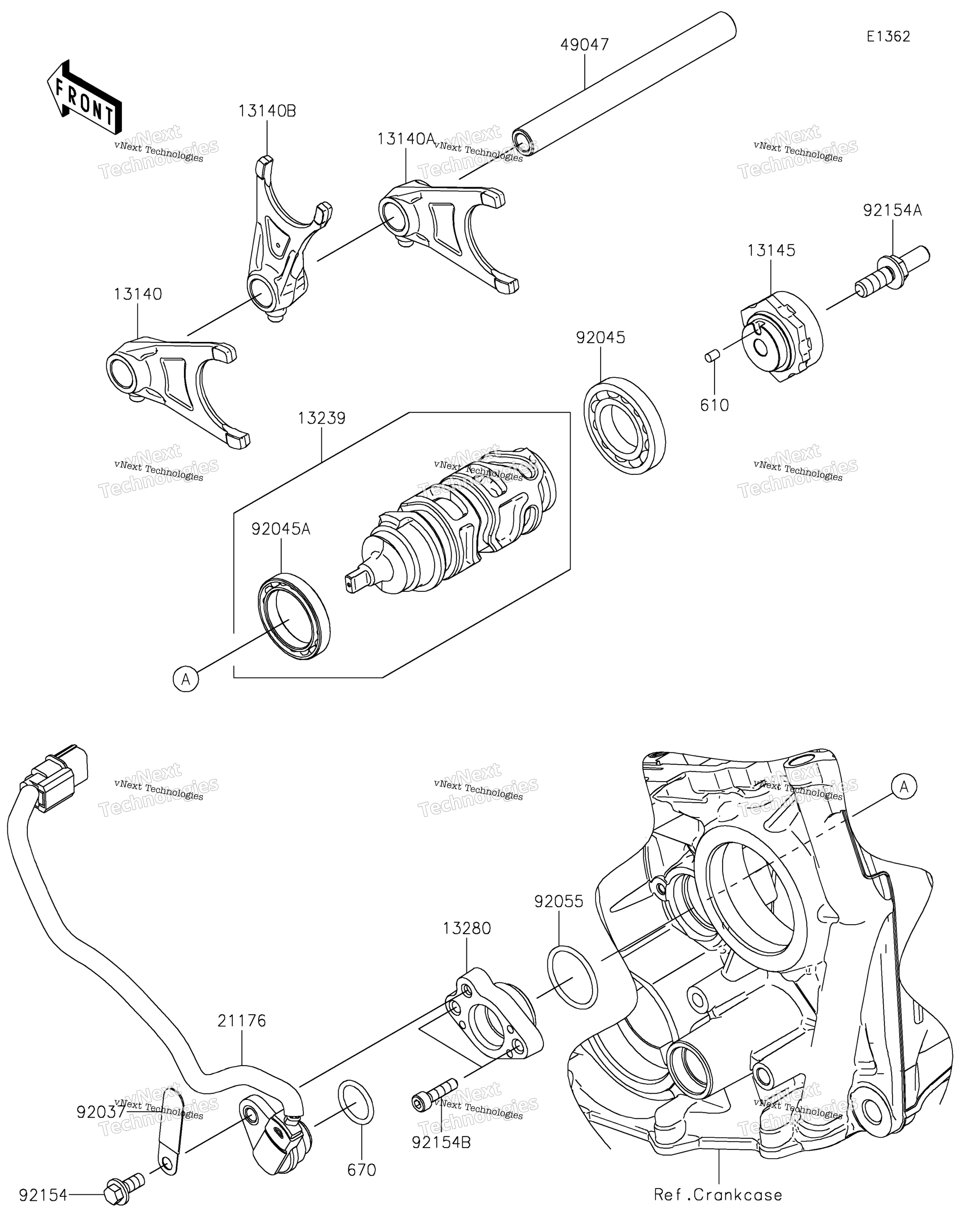 передача Change Drum / Shift Fork(S)