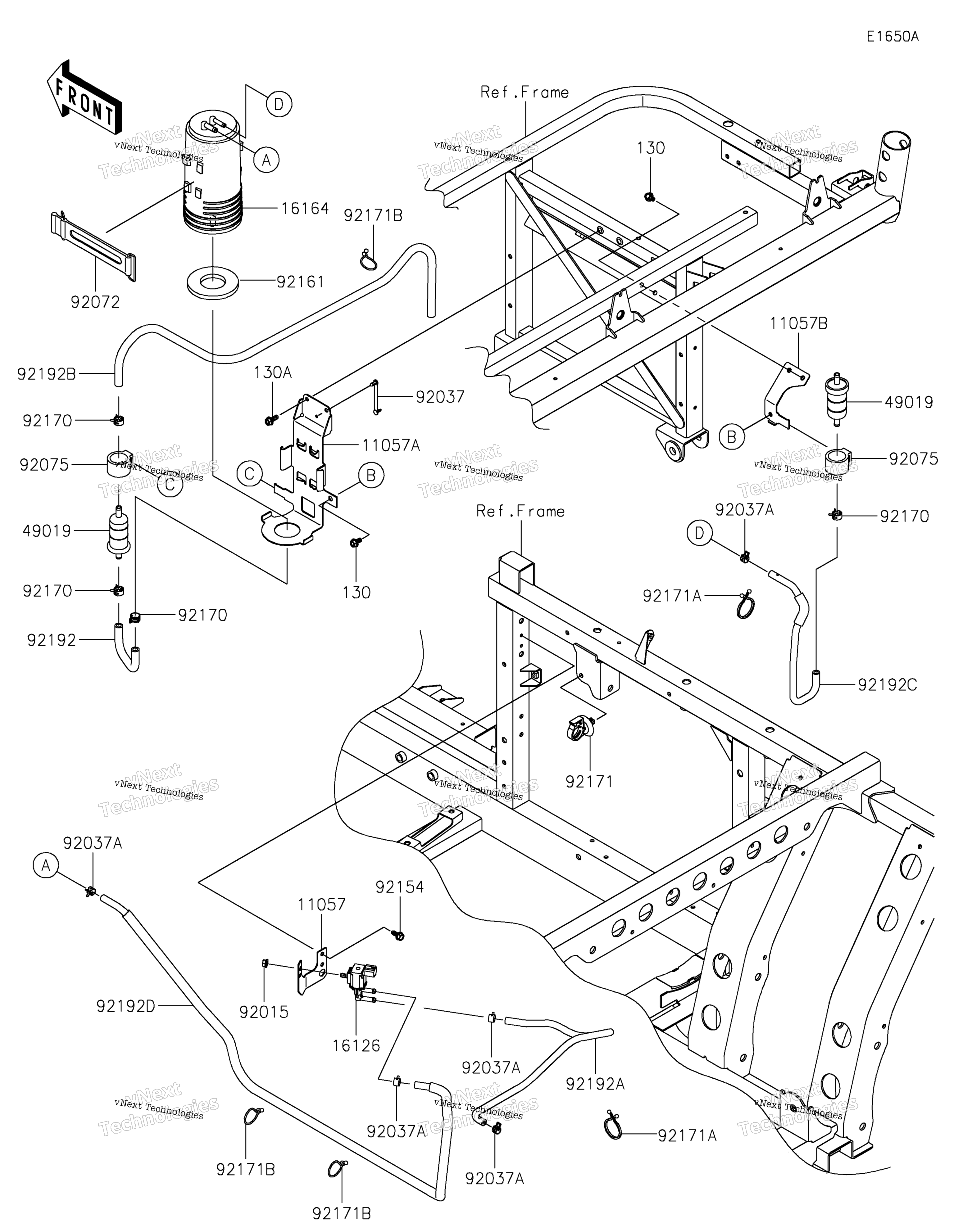 топливный Evaporative System(Clf)(Ca)
