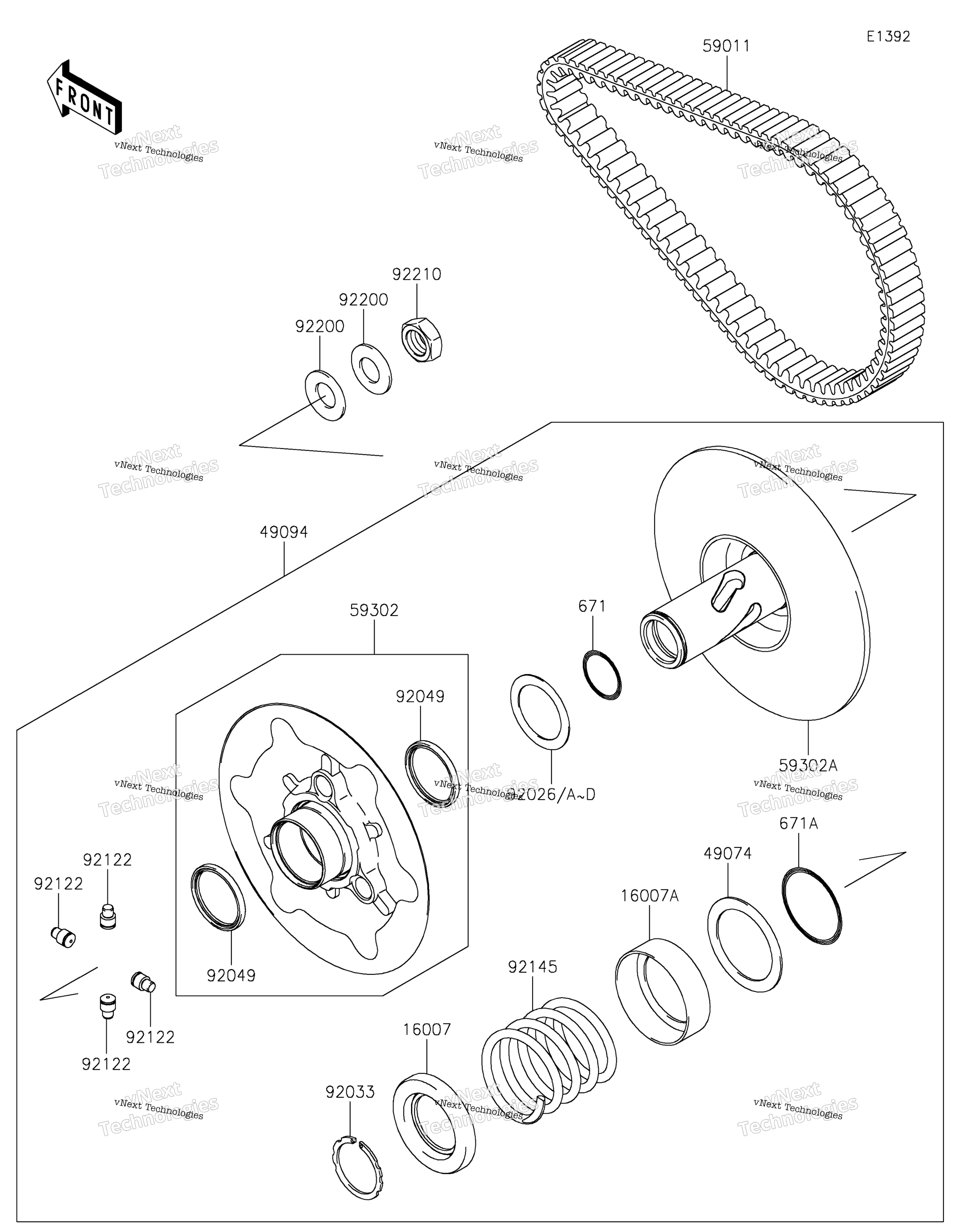 Ведомый Converter/Drive Belt