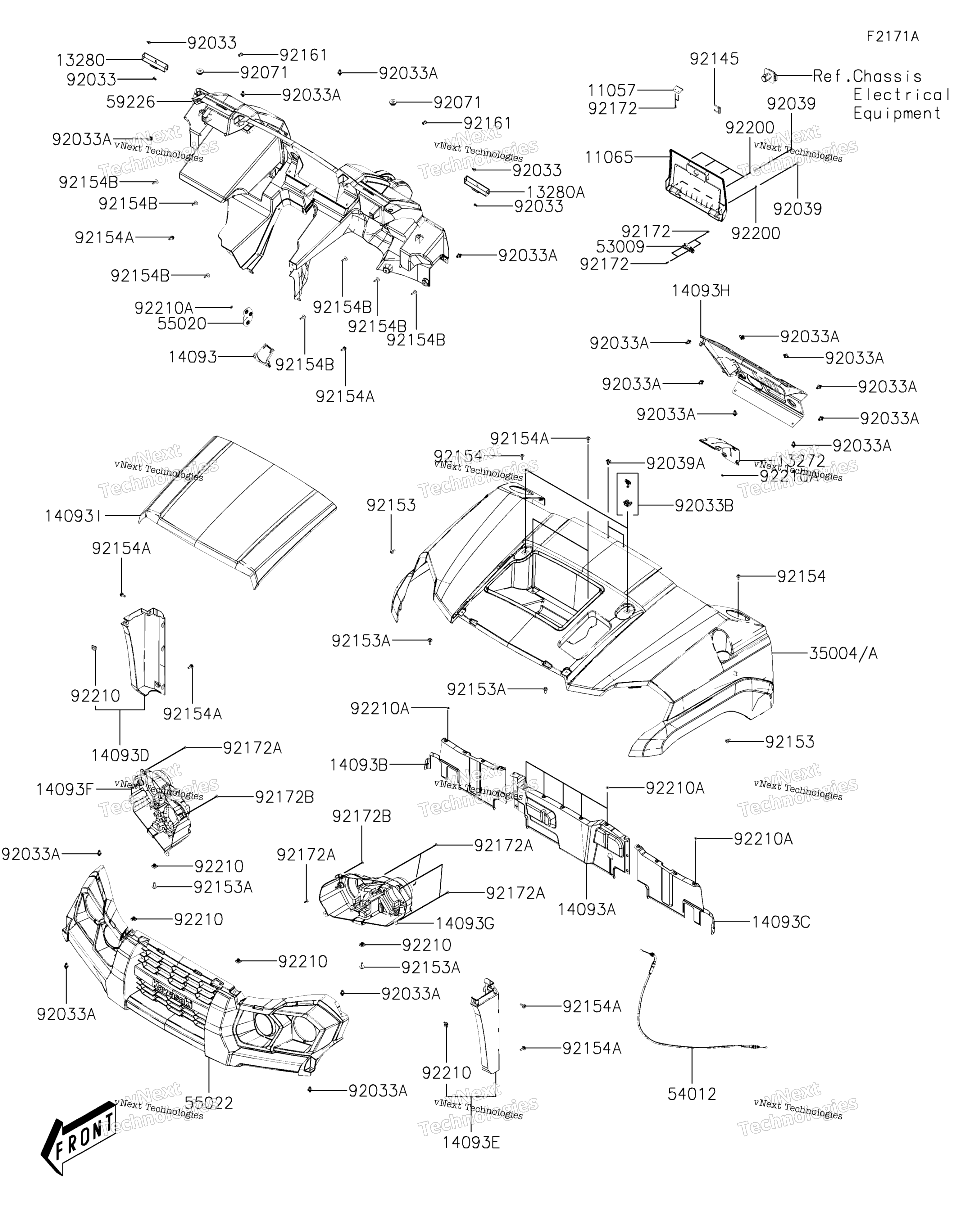 Передняя часть Fender(S)(Dlf)