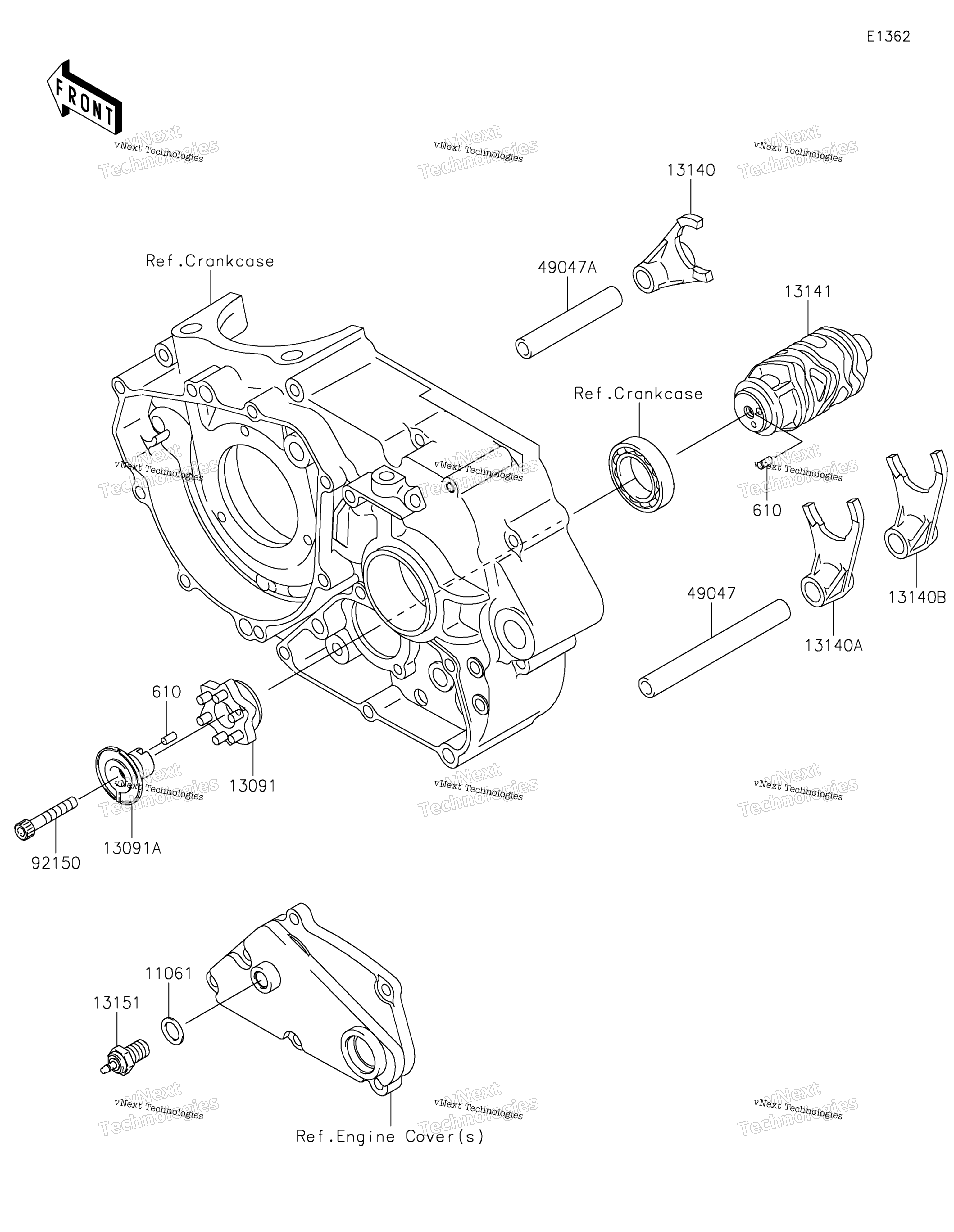 передача Change Drum / Shift Fork(S)