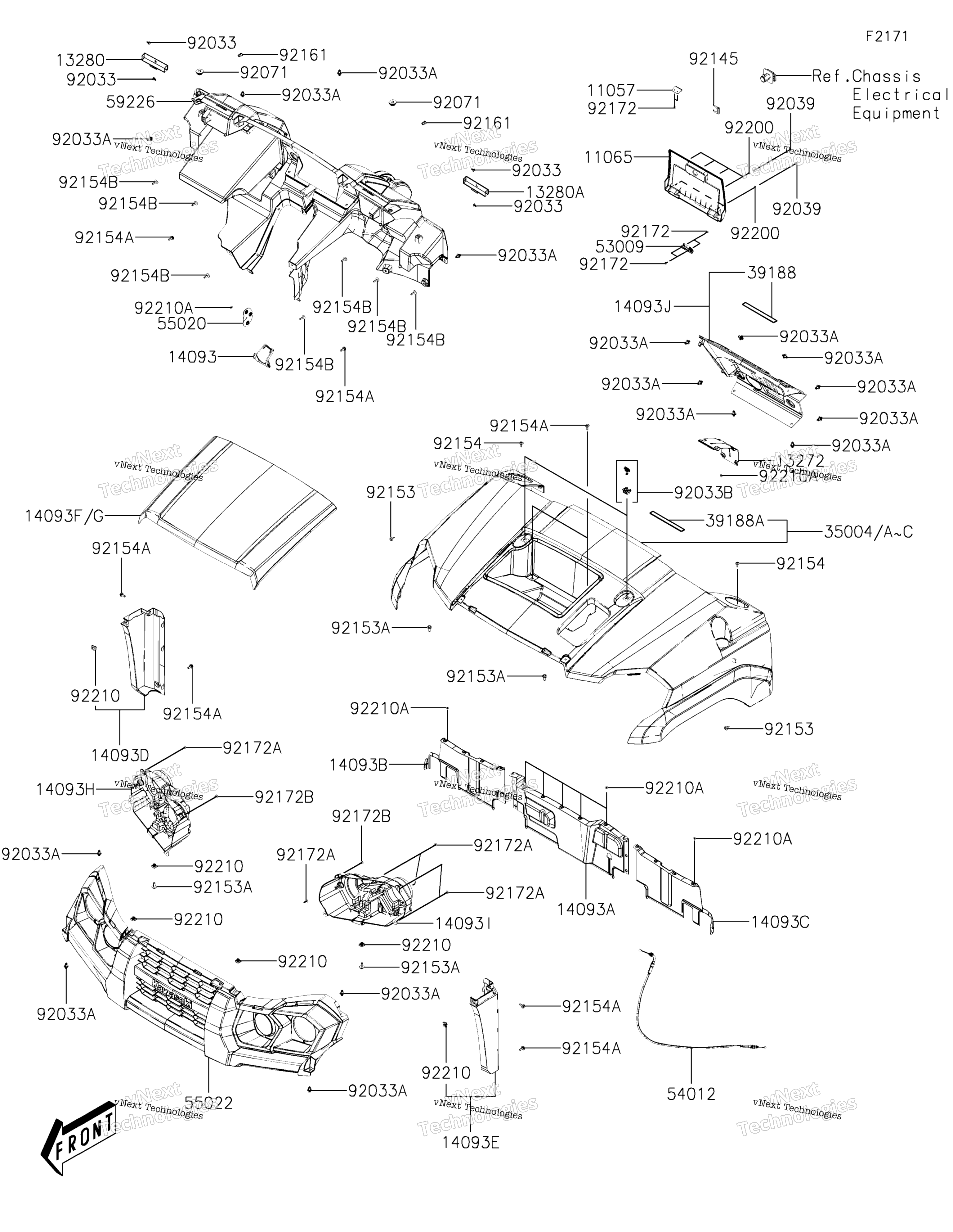 Передняя часть Fender(S)(Bkf) 2