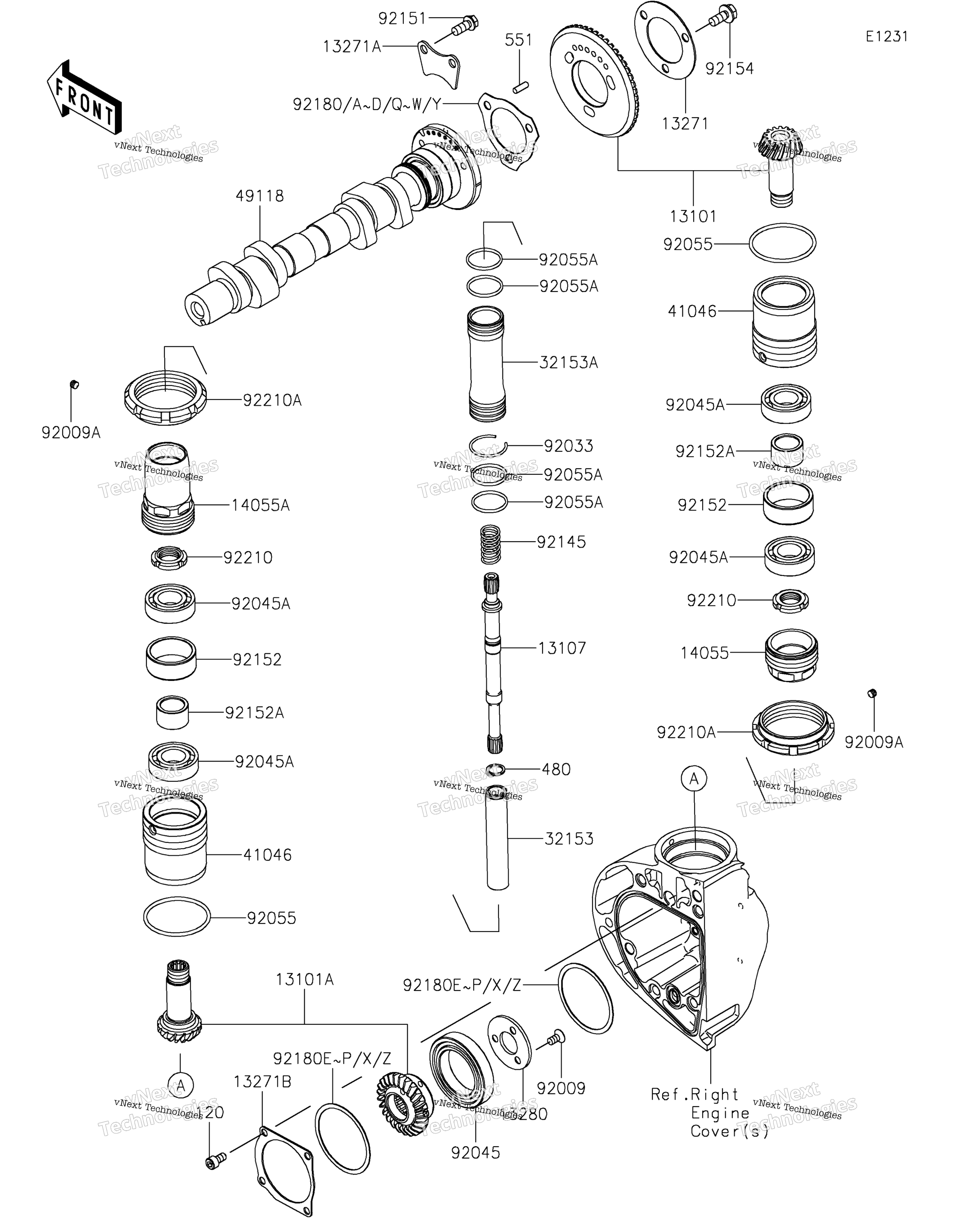 Camshaft(S) / Bevel передача