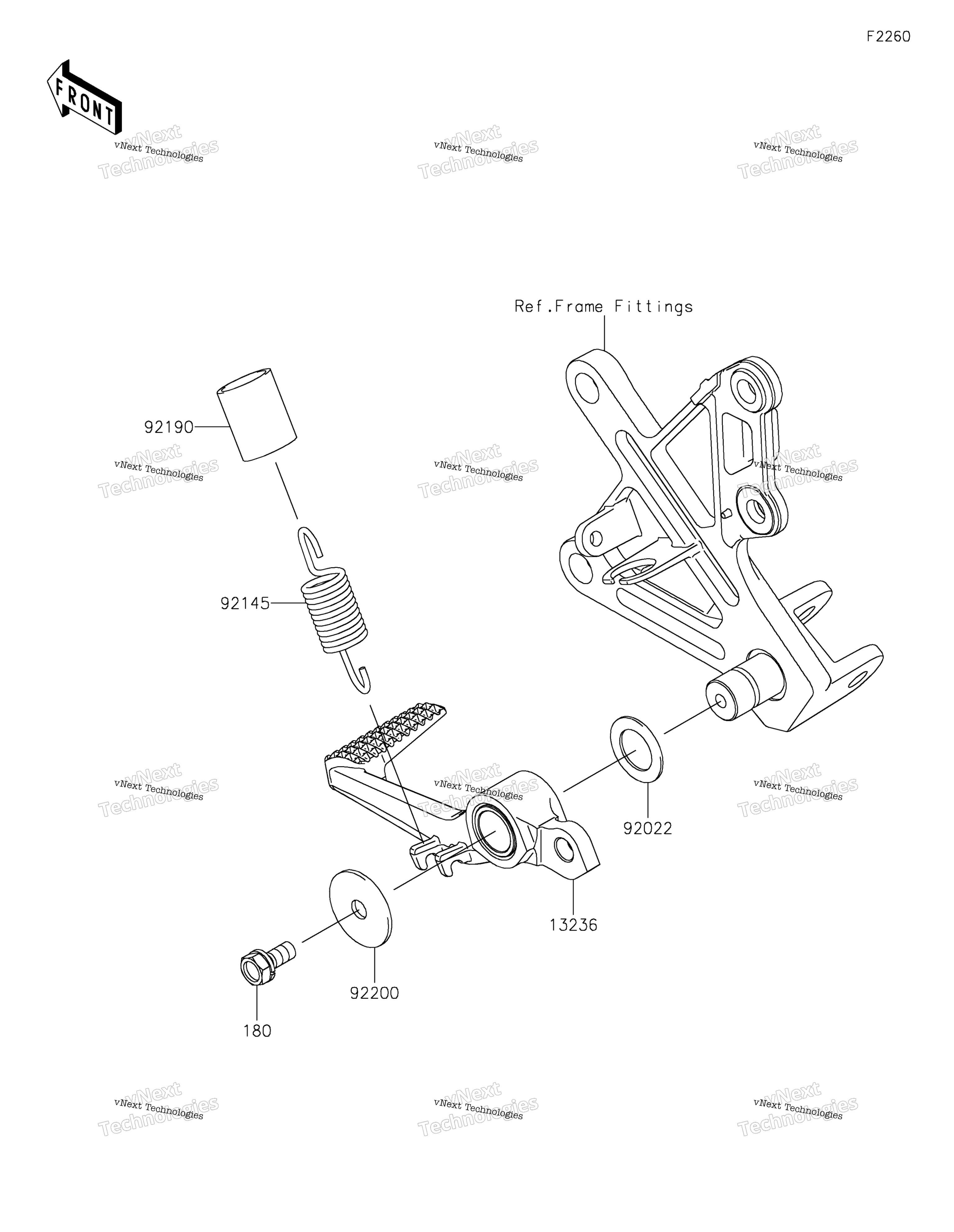 Тормоз Pedal/Torque Link