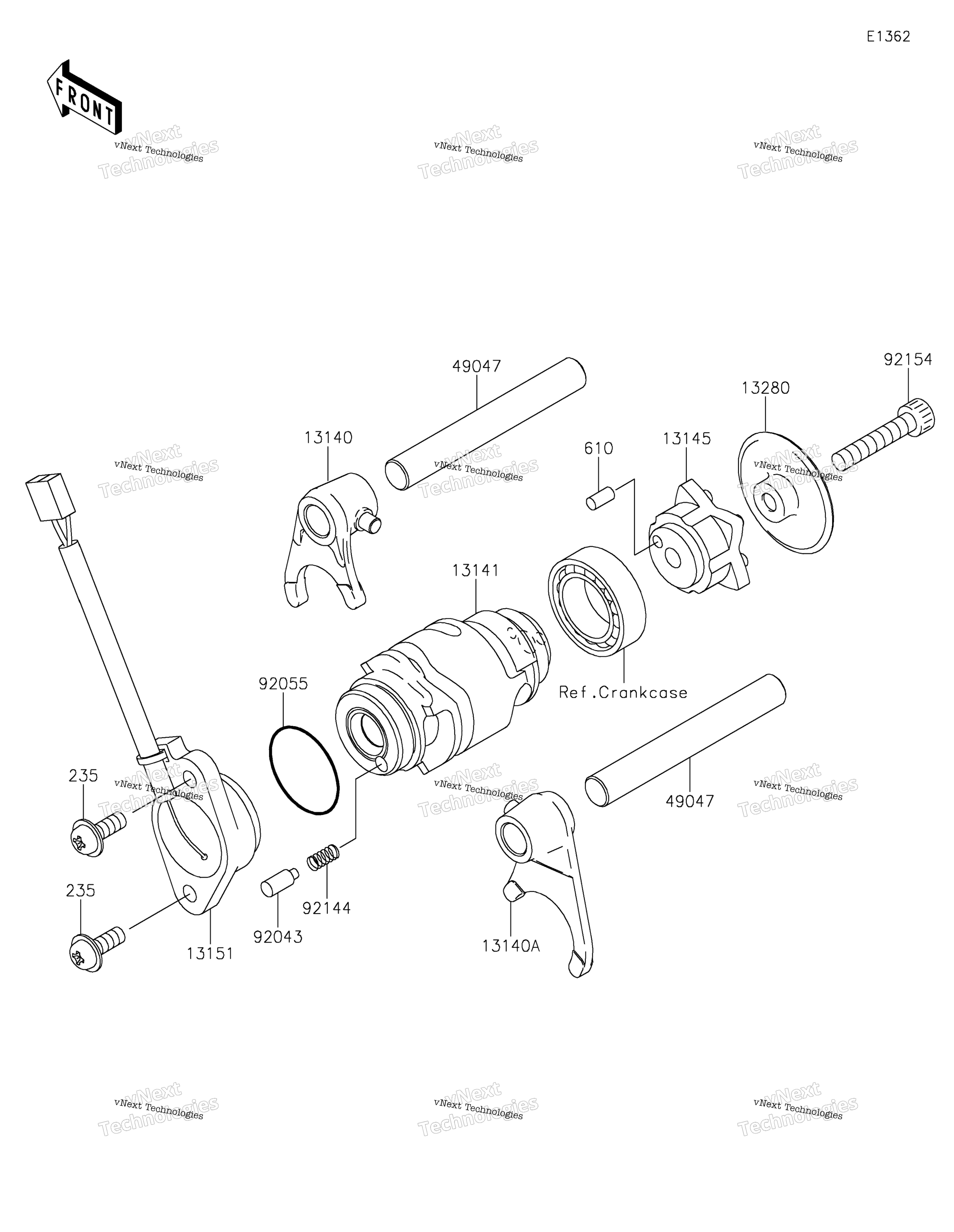 передача Change Drum / Shift Fork(S)
