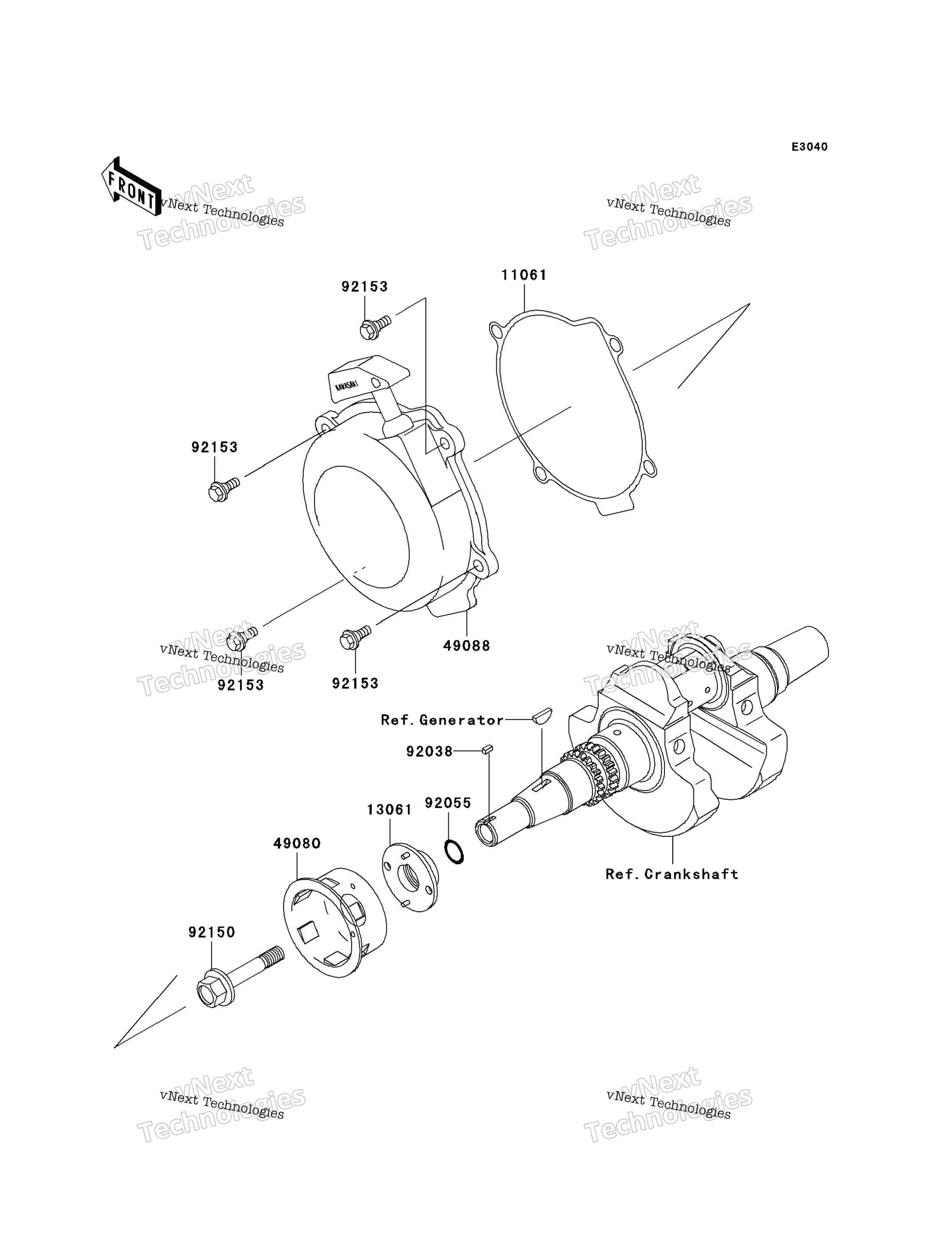 Ручной стартер Starter (-Vf650ae640351)