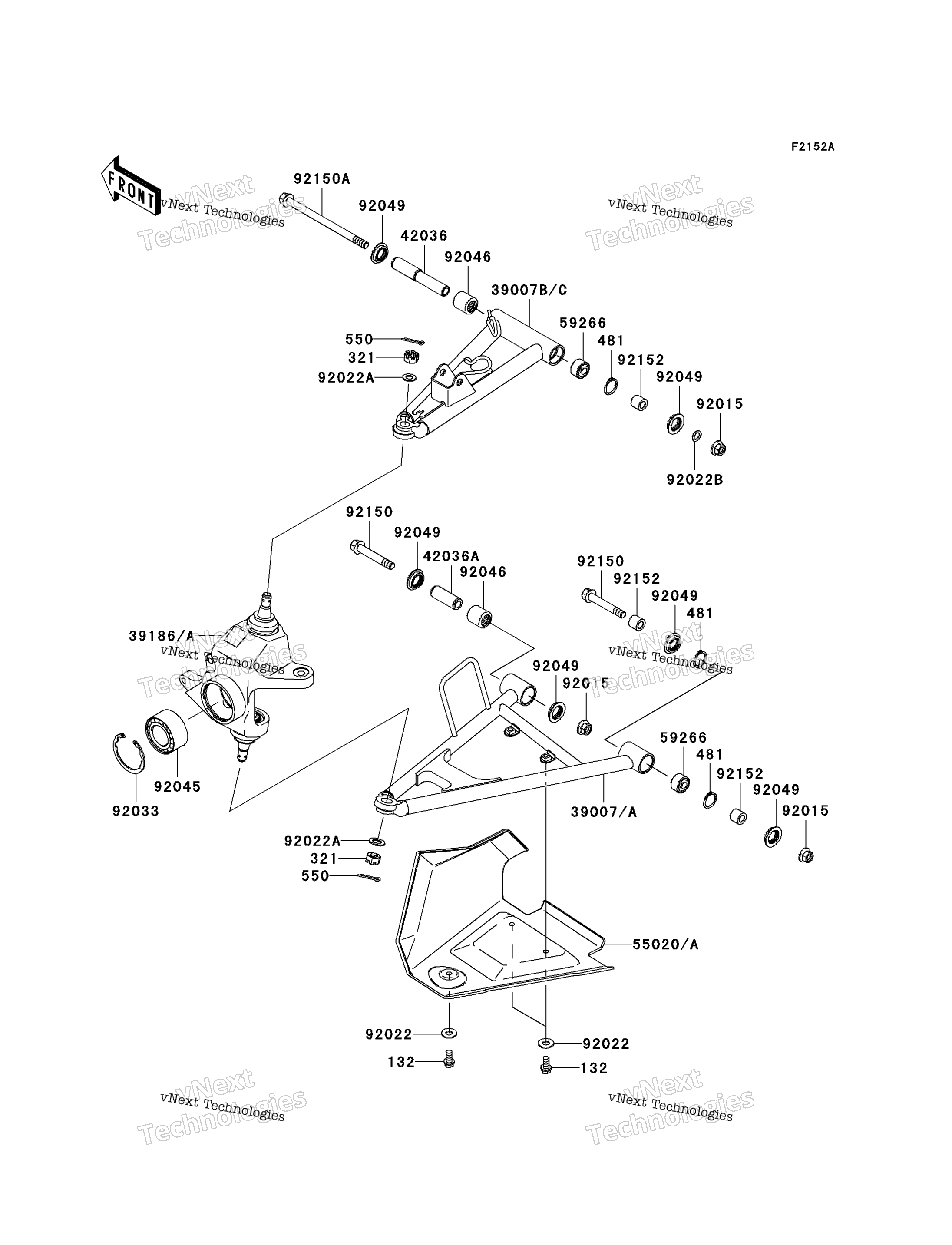 Передняя часть Suspension (Jkavfda1 6B524415-)