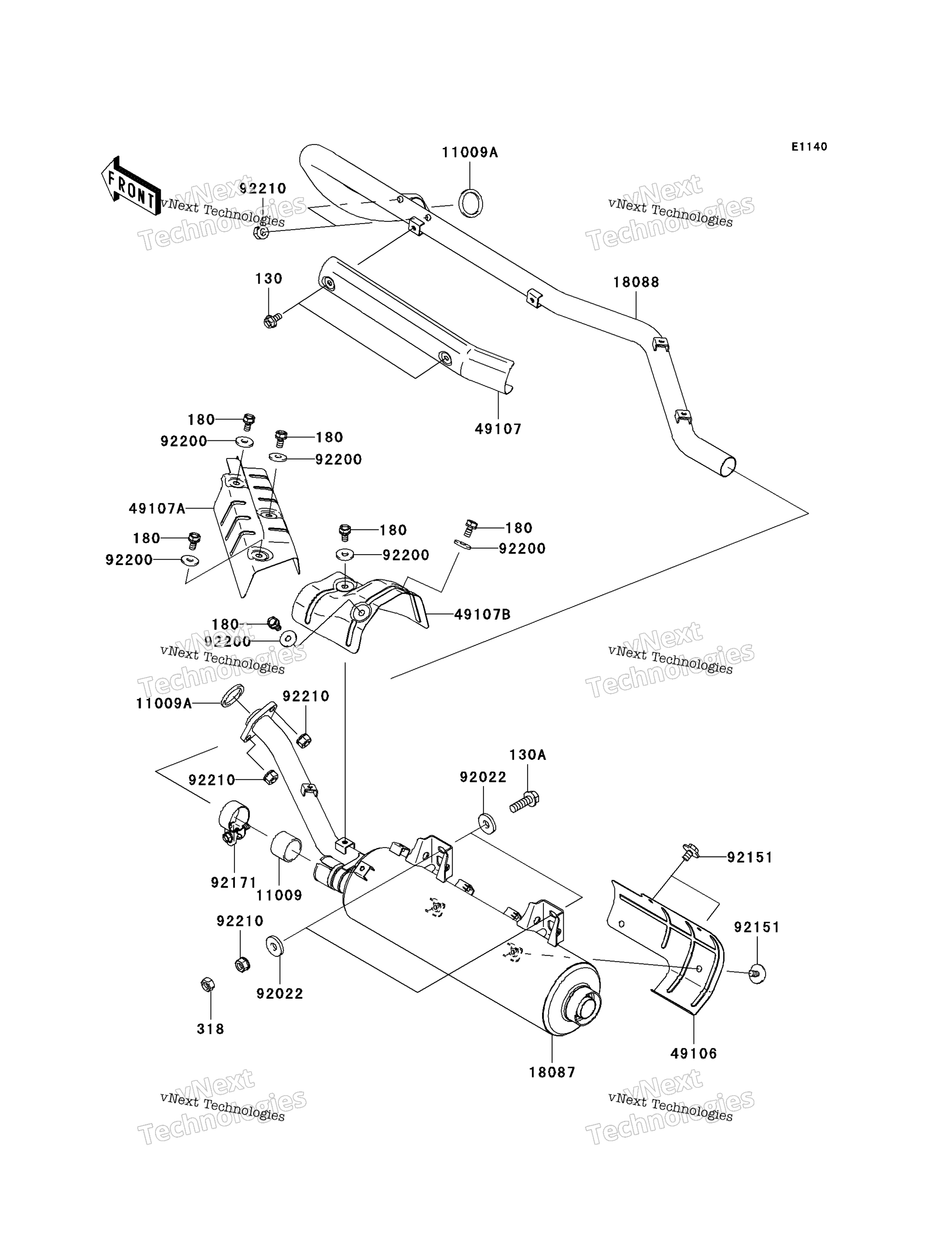 Muffler(S)( Jkavfdb1 6B503806)