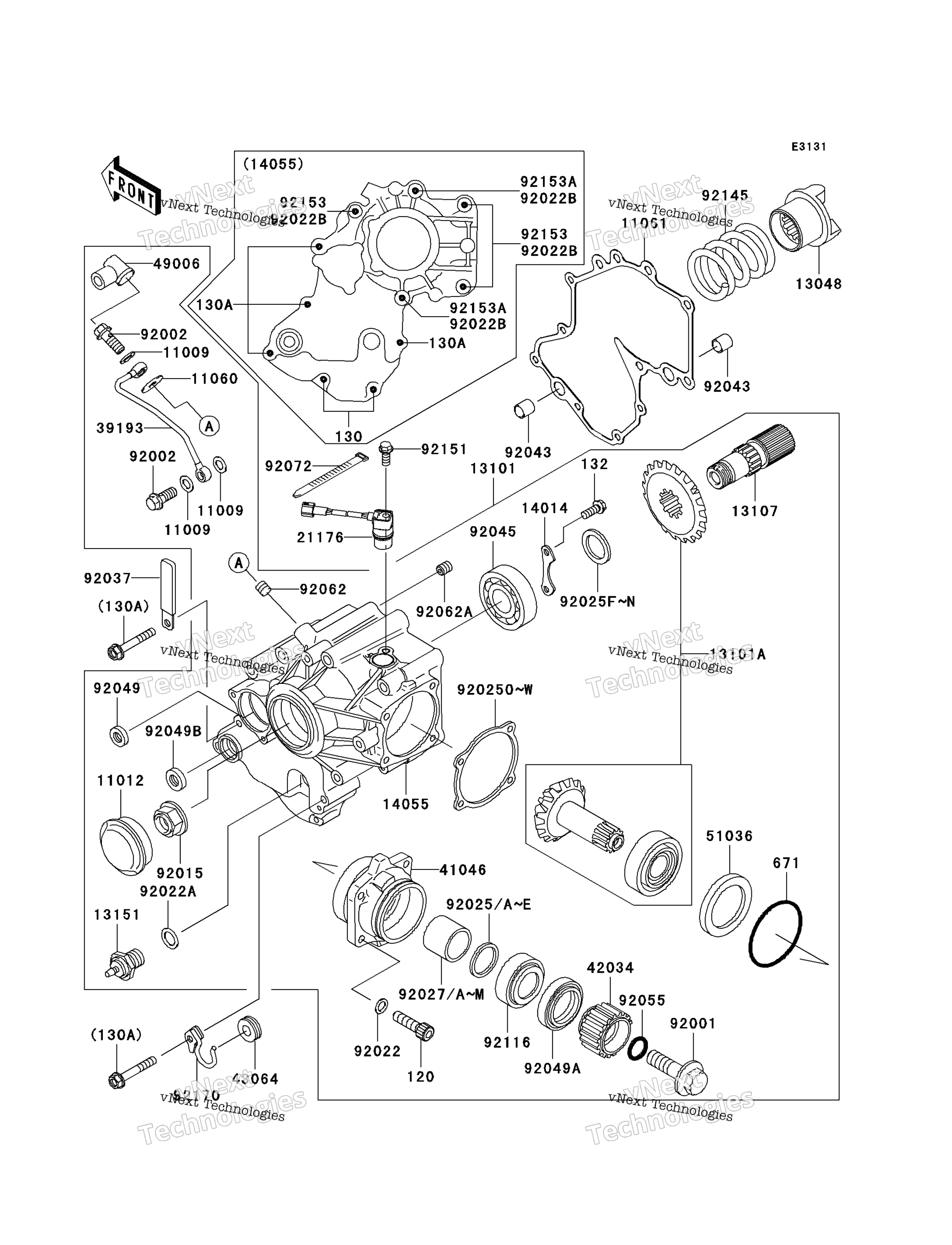 Передняя часть Bevel Gear