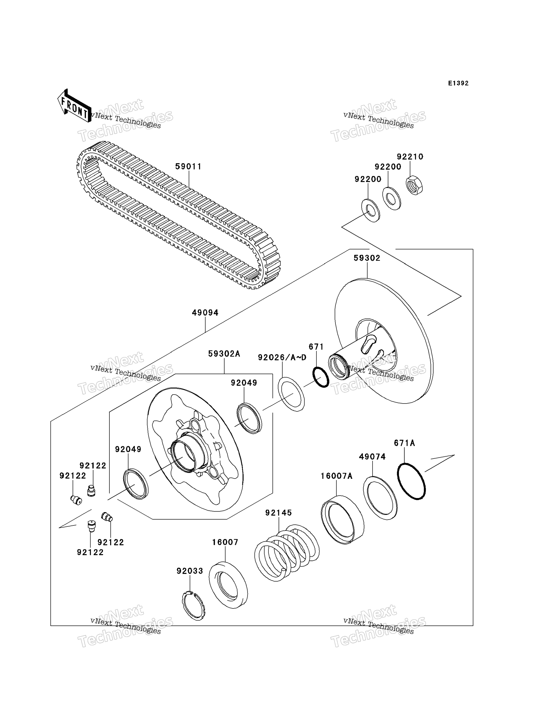 Ведомый Converter/Drive Belt