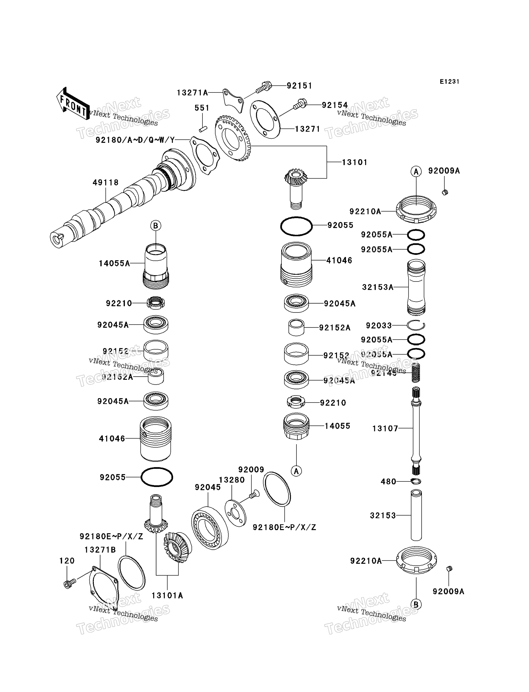 Camshaft(S) / Bevel передача