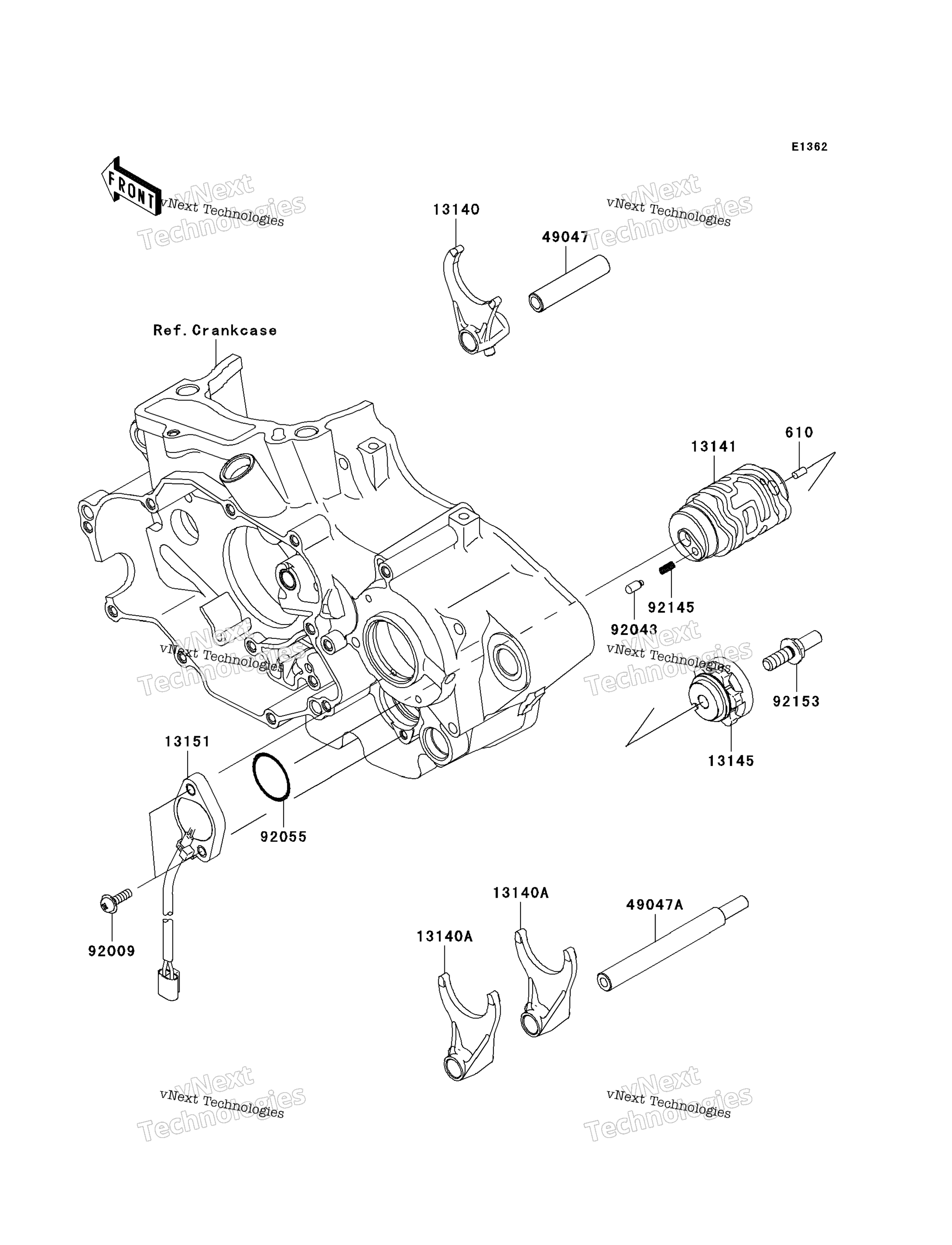 передача Change Drum / Shift Fork(S)