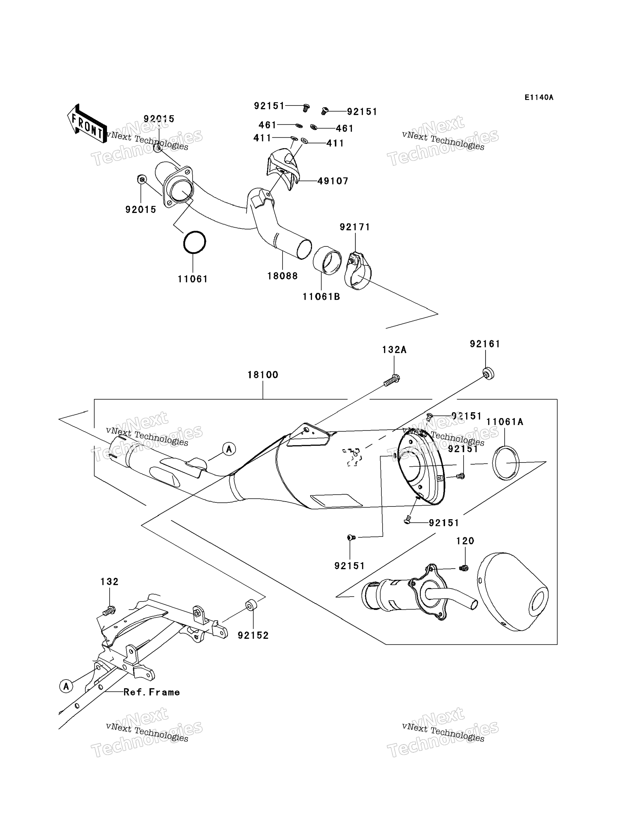 Muffler(S)(Jkalxga1 8A006446 )