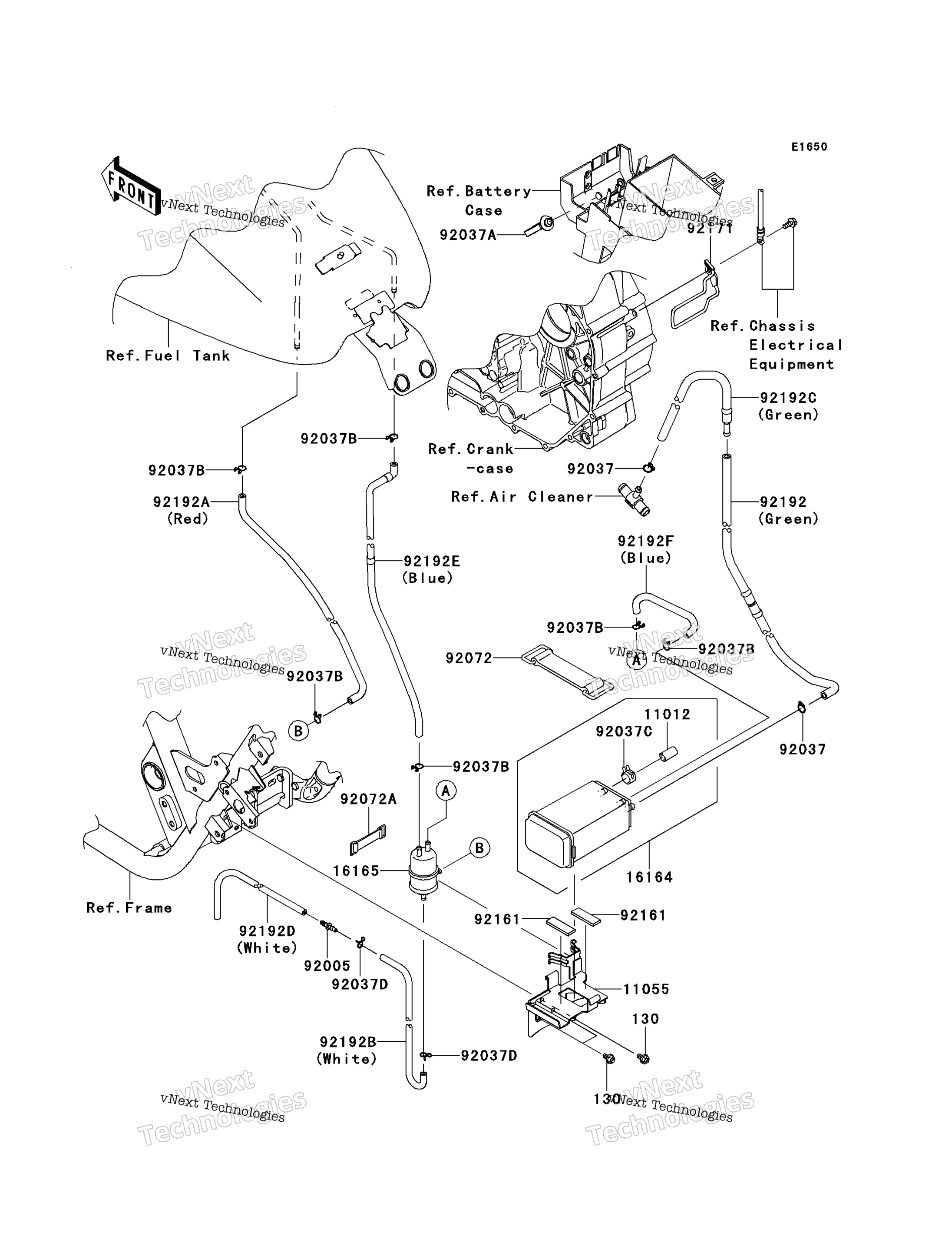 топливный Evaporative System (Jdf)(Ca)